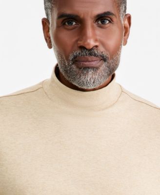Men's Solid Mock Neck Shirt