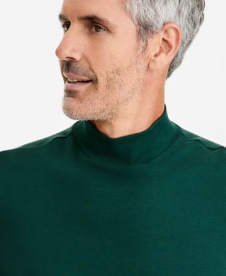 Men's Solid Mock Neck Shirt
