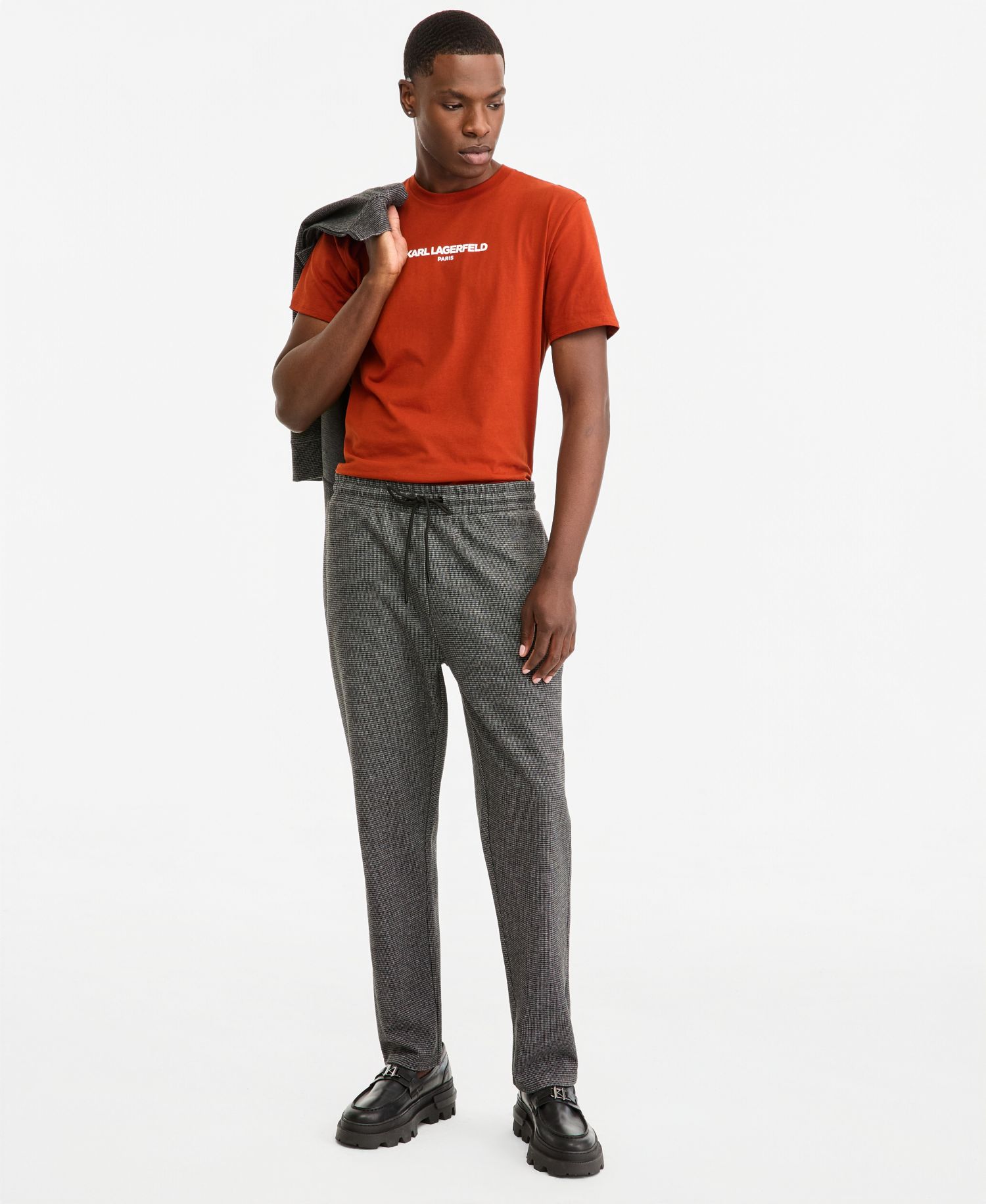 Men's Heathered Open Bottom Track Pant