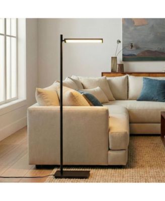 65-in Linden LED Pharmacy Floor Lamp with Adjustable Shade