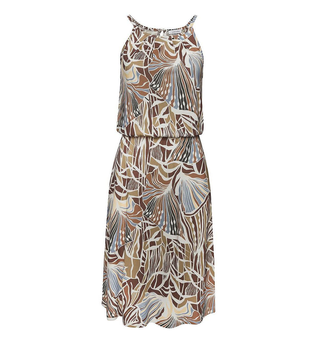 LASCANA Women's High Neck Print Dress view 4 — MAYCSS fashion products