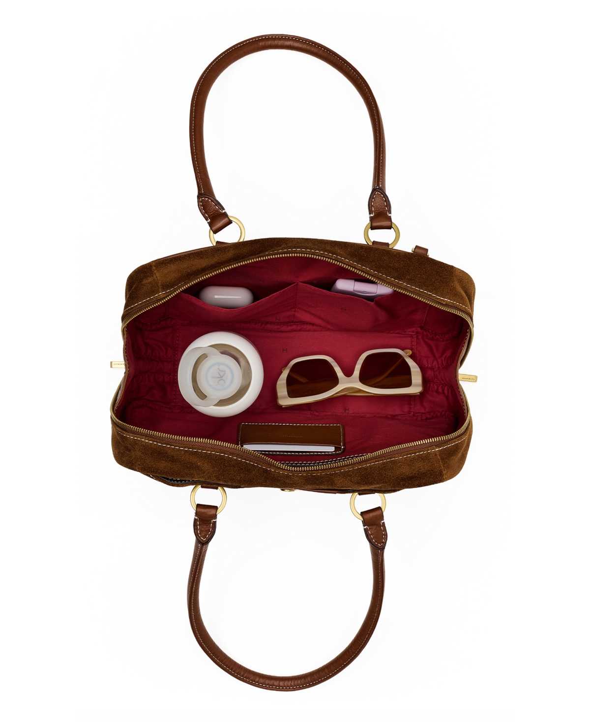 Hammitt Meredith Med Suede Small Top Handle Shoulder Handbag
