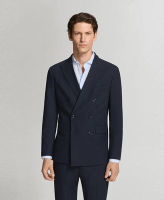 Men's Monaco Double-Breasted Slim-Fit Suit Blazer
