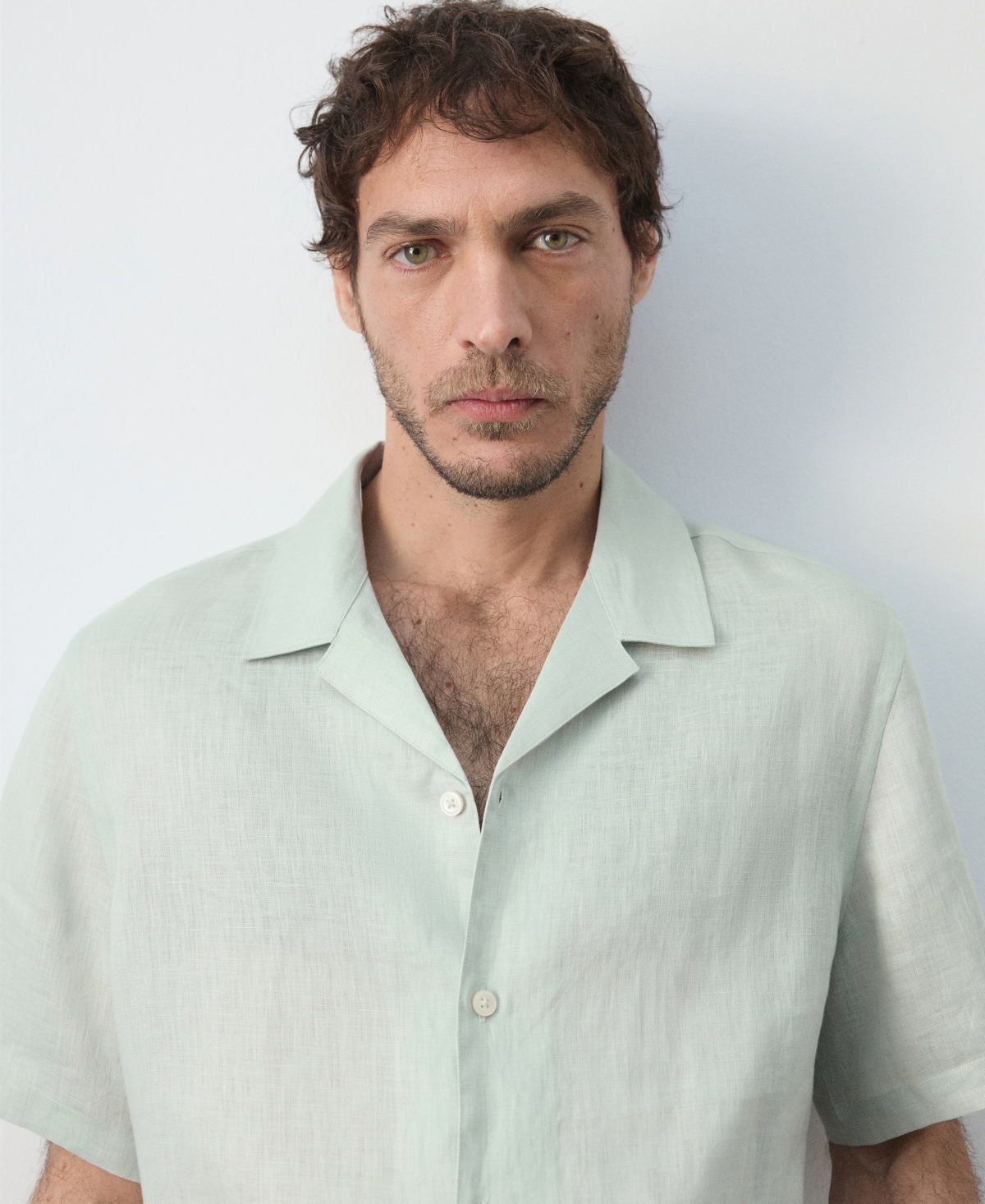 Mango Men's Regular-Fit Linen Shirt