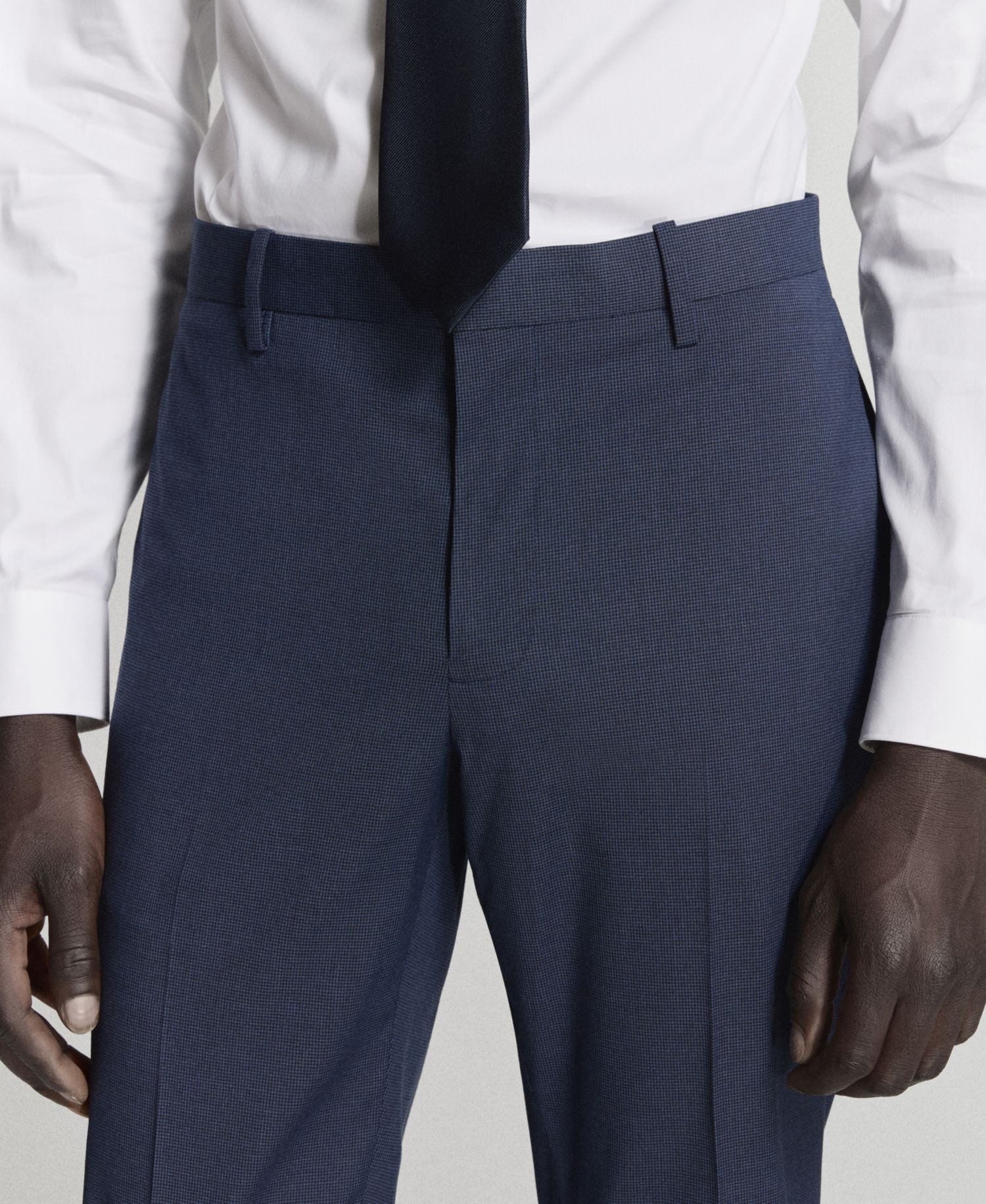 Men's Stretch Fabric Super Slim-Fit Suit Pants