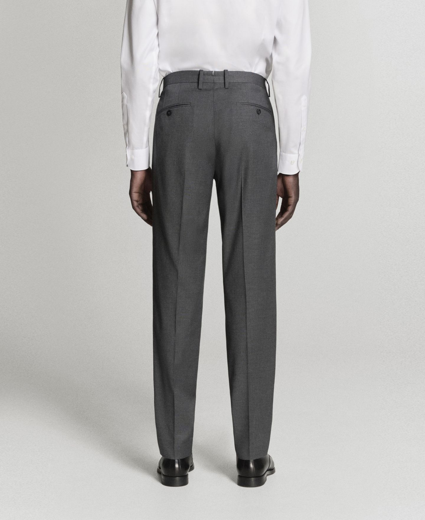 Мужские брюки MANGO Milan Slim-Fit Suit, цвет: Серый — фото 7