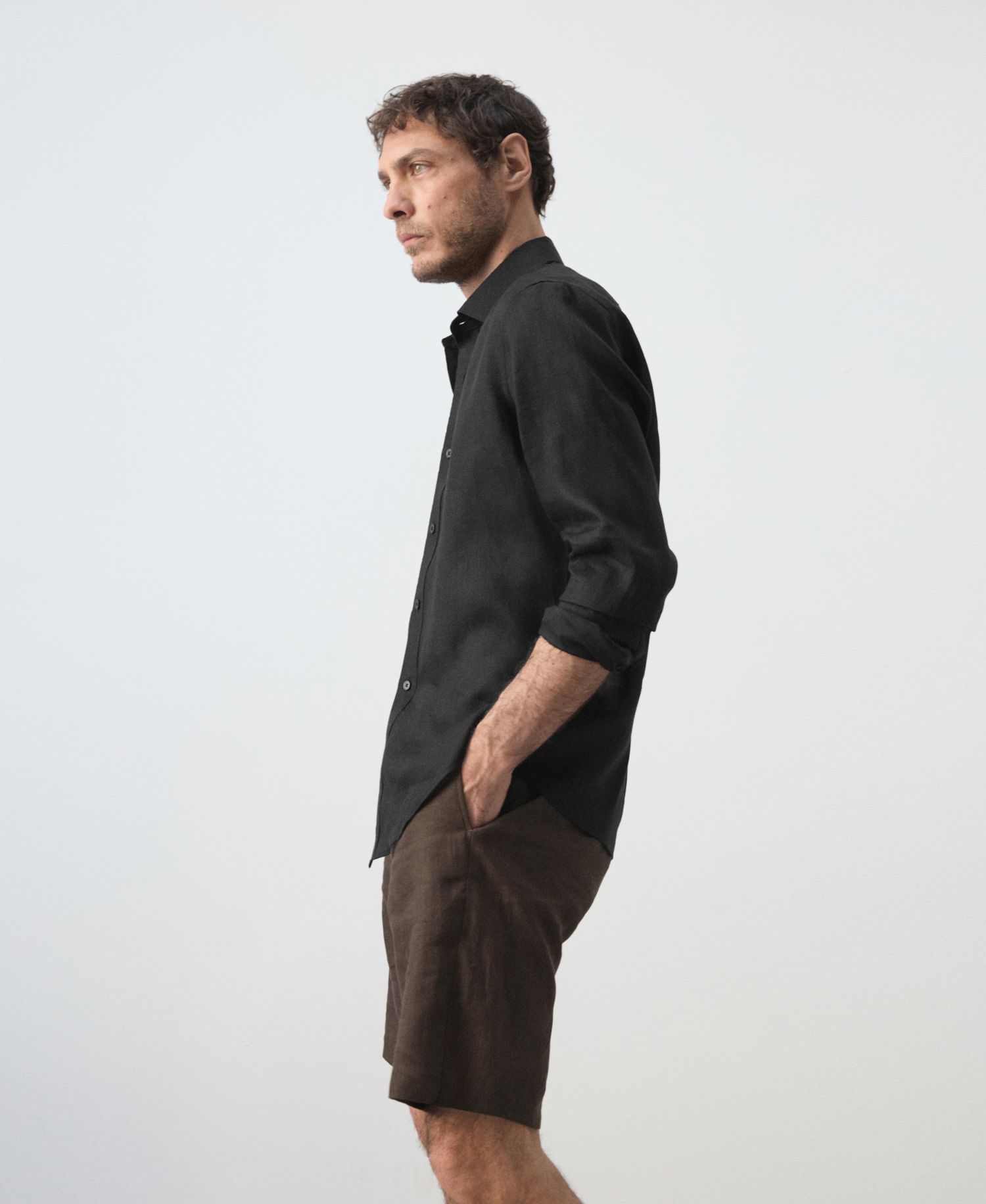 Men's Regular-Fit Linen Shirt