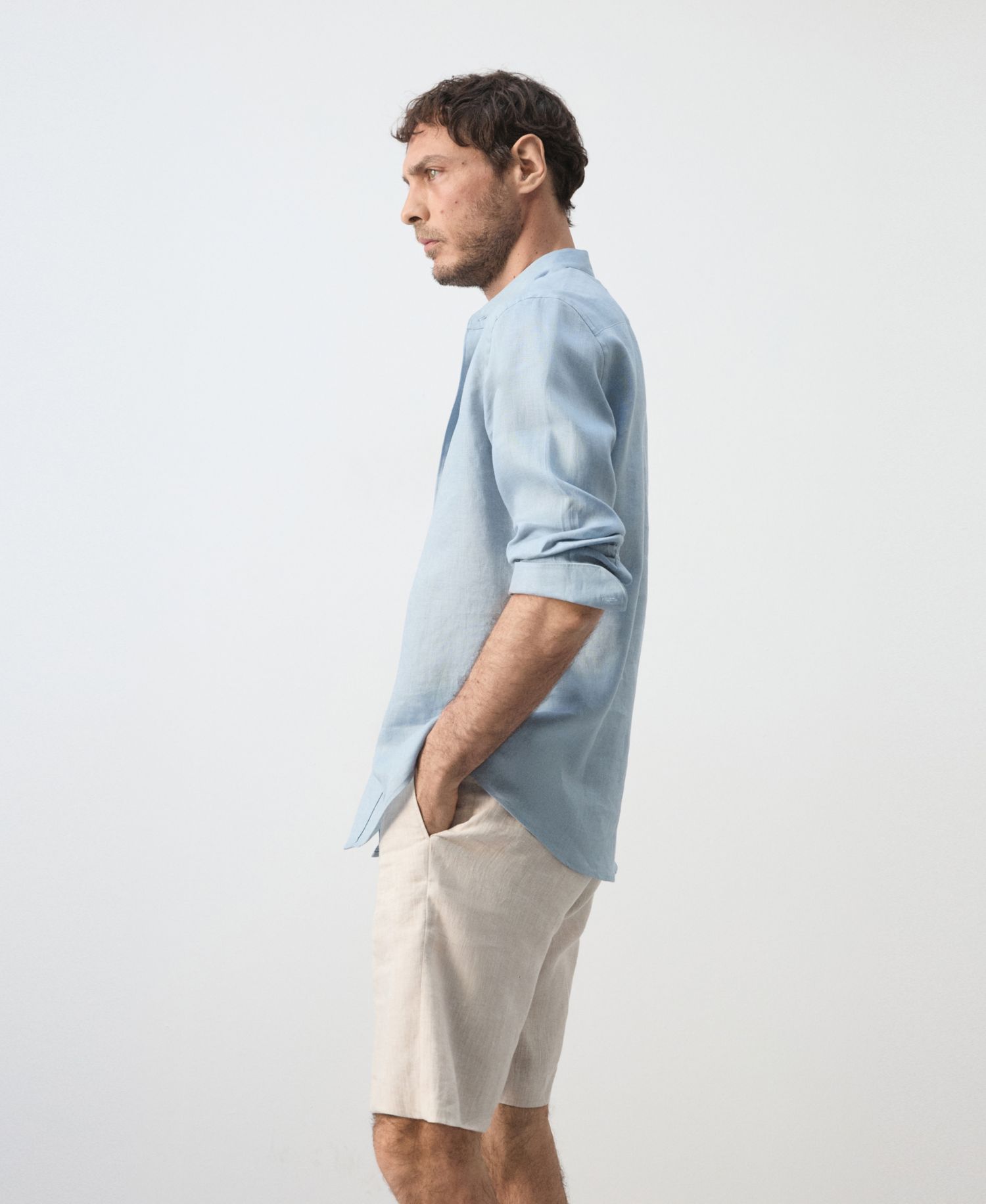Men's Regular-Fit Linen Shirt
