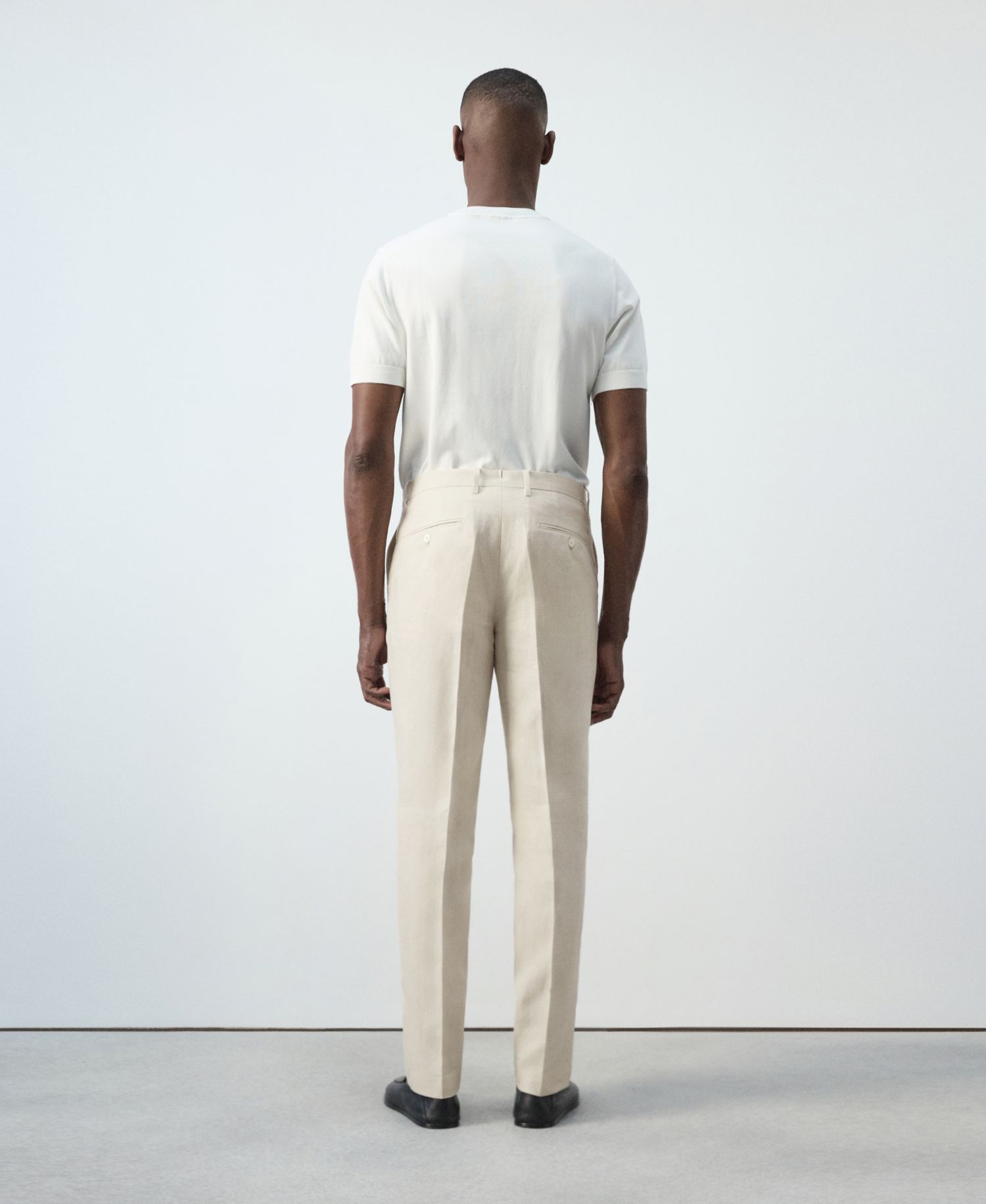 Men's Amalfi Linen Slim-Fit Suit Pants