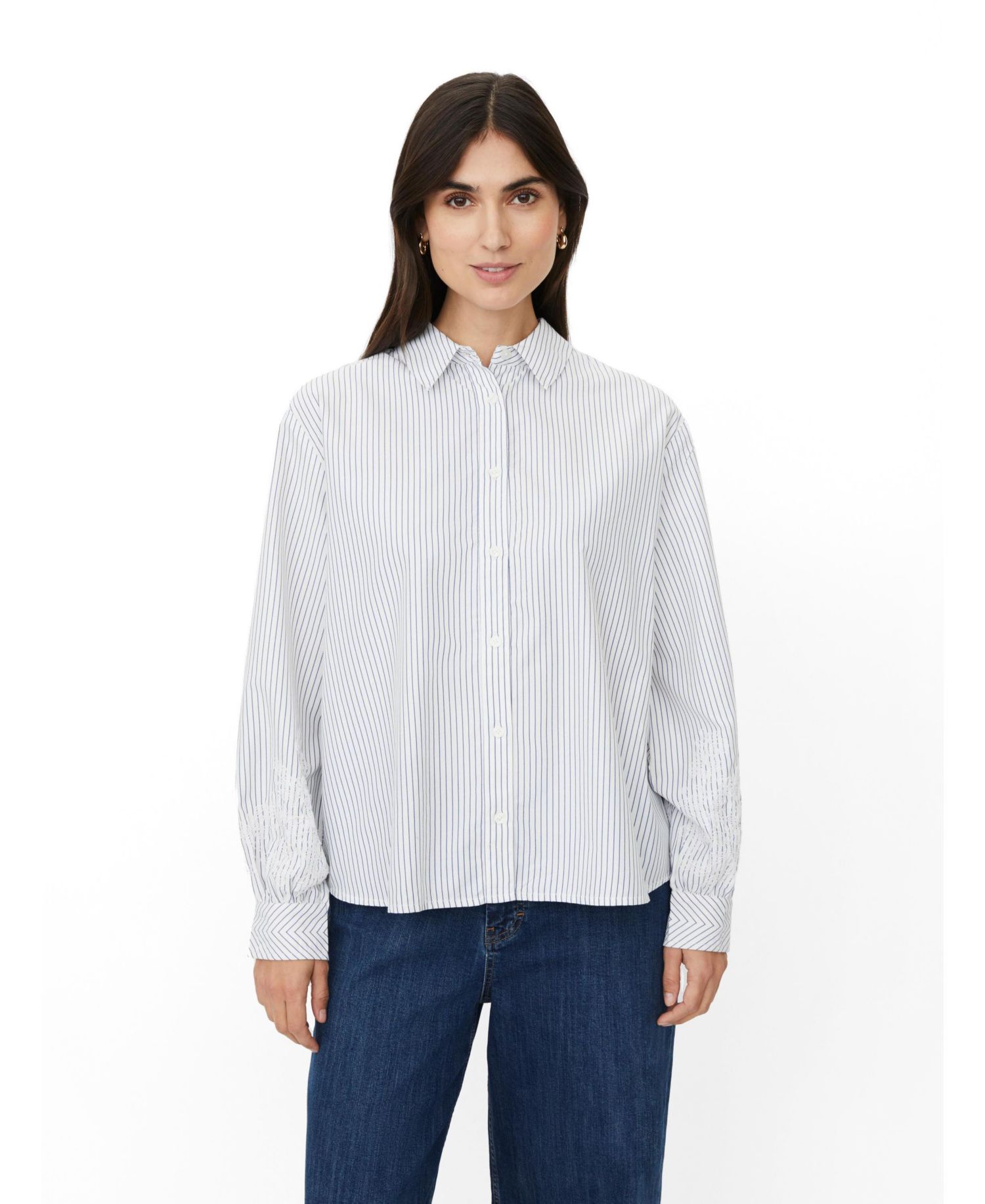 Women's MaIsavora Long-Sleeve Striped Button-Down Shirt
