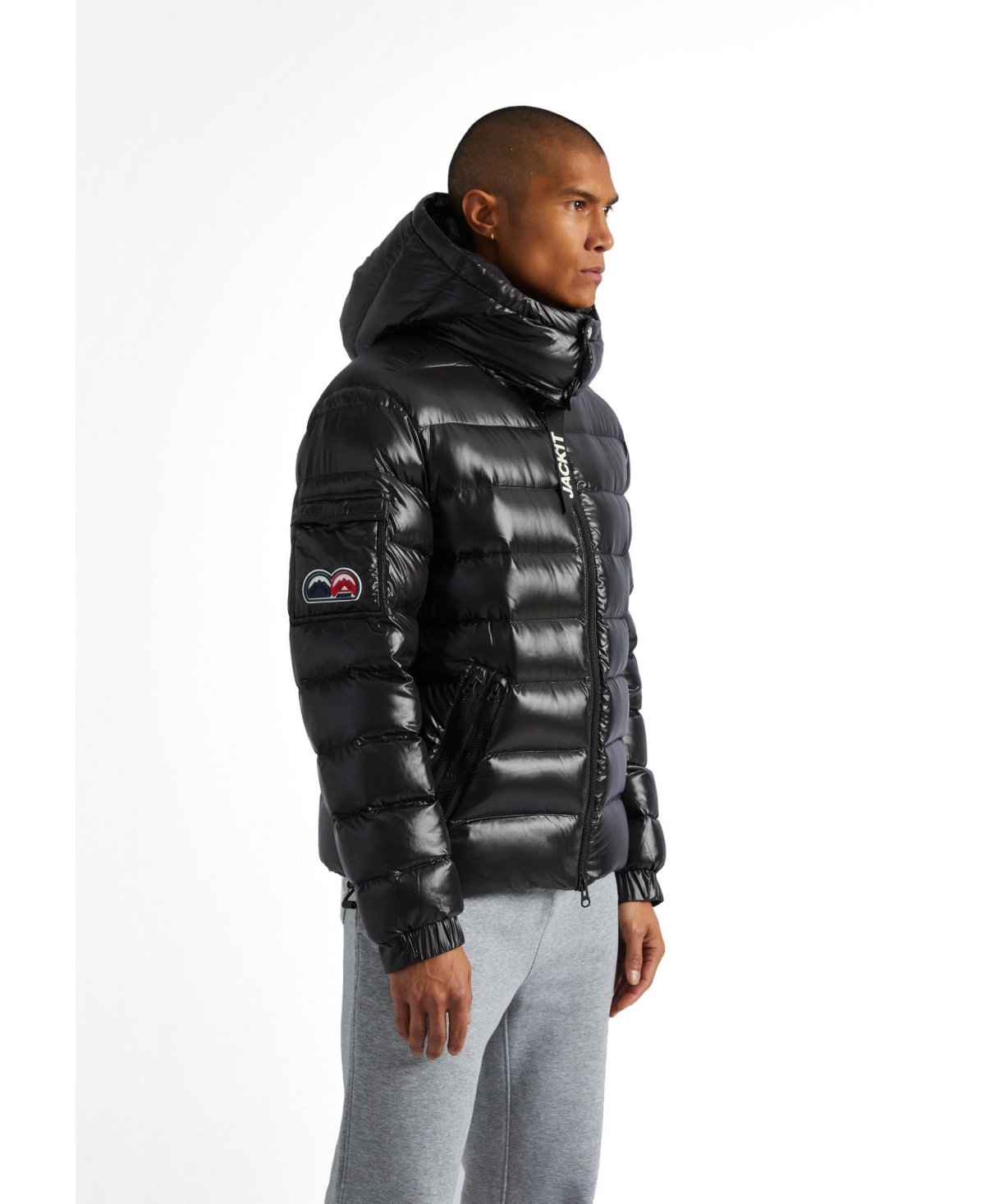 JACK1T Men's Hooded Puffer Jacket