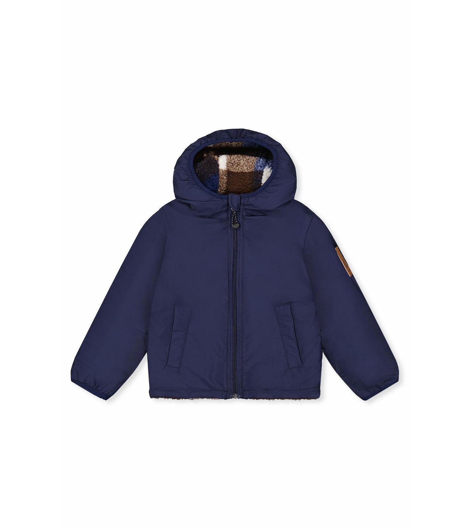 Little and Big Boy 6-14 Reversible Mid-Season Jacket