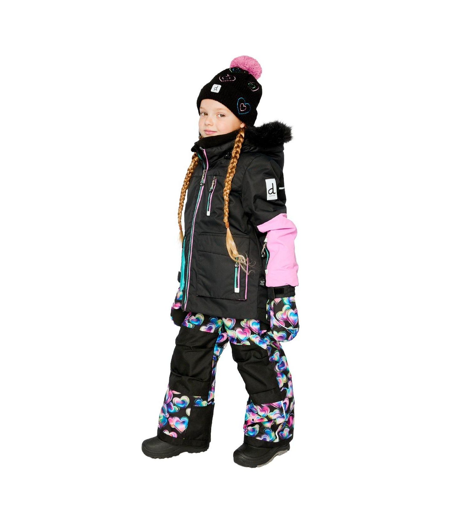 Little and Big Girl (6 -14) Two-Piece Play Snowsuit