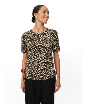 Women's MaButta Leopard Print Retro T-Shirt