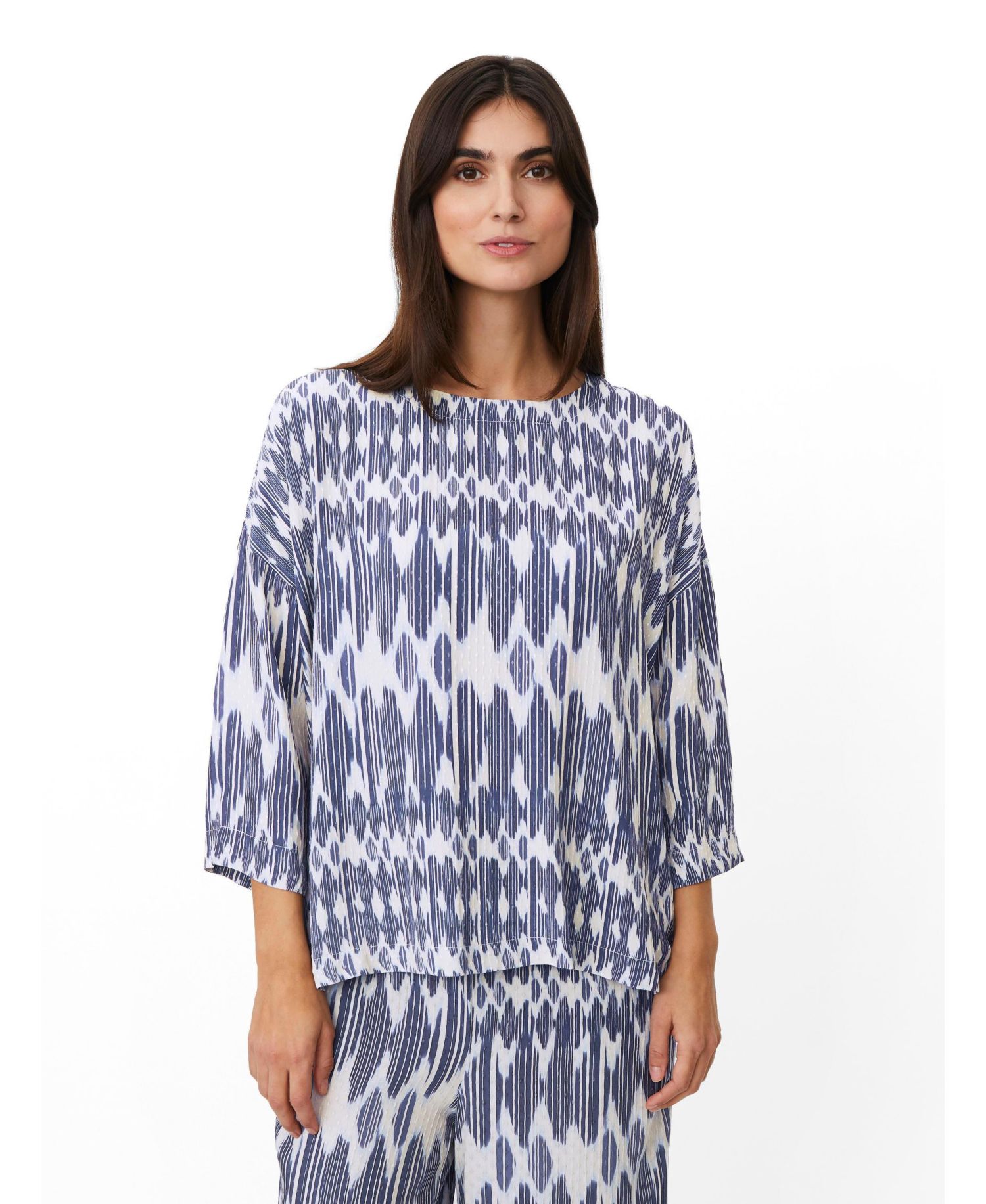 Women's Mabecca Printed 3/4-Sleeve Blouse
