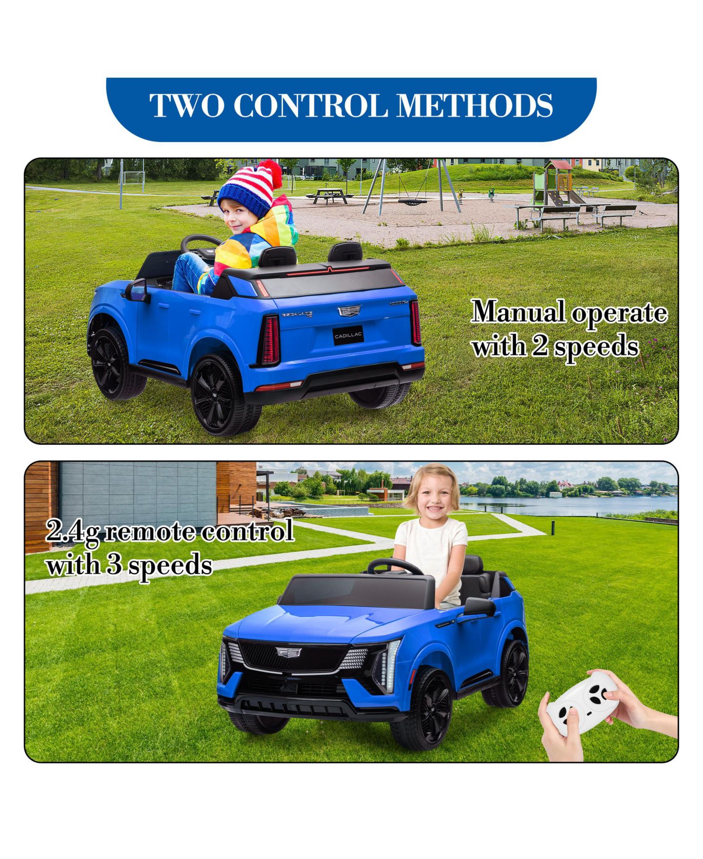 Детская игрушка homfan 24V 2-Seater Licensed Luxury SUV Electric Ride-On Truck with Remote Control, Ages 3-8 — фото 5