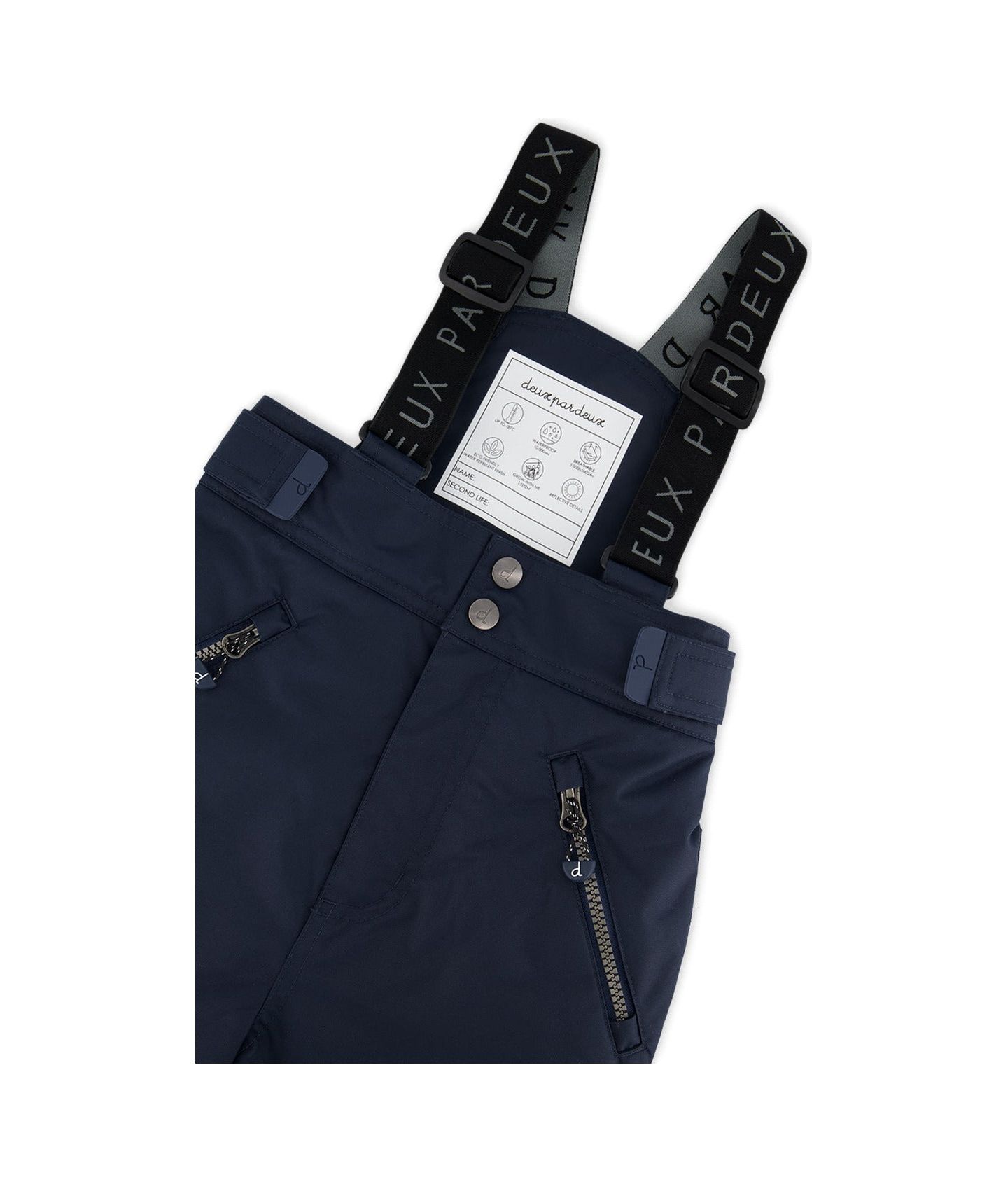 Брюки Deux par Deux &babyLittle and Big Unisex Play Snow для мальчиков, цвет: Тёмно-синий — фото 6