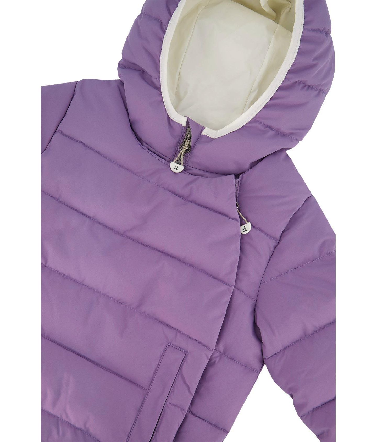 Куртка Deux par Deux Winter Jacket Adapted for Car Seats для девочек-малышей, цвет: Фиолетовый — фото 7