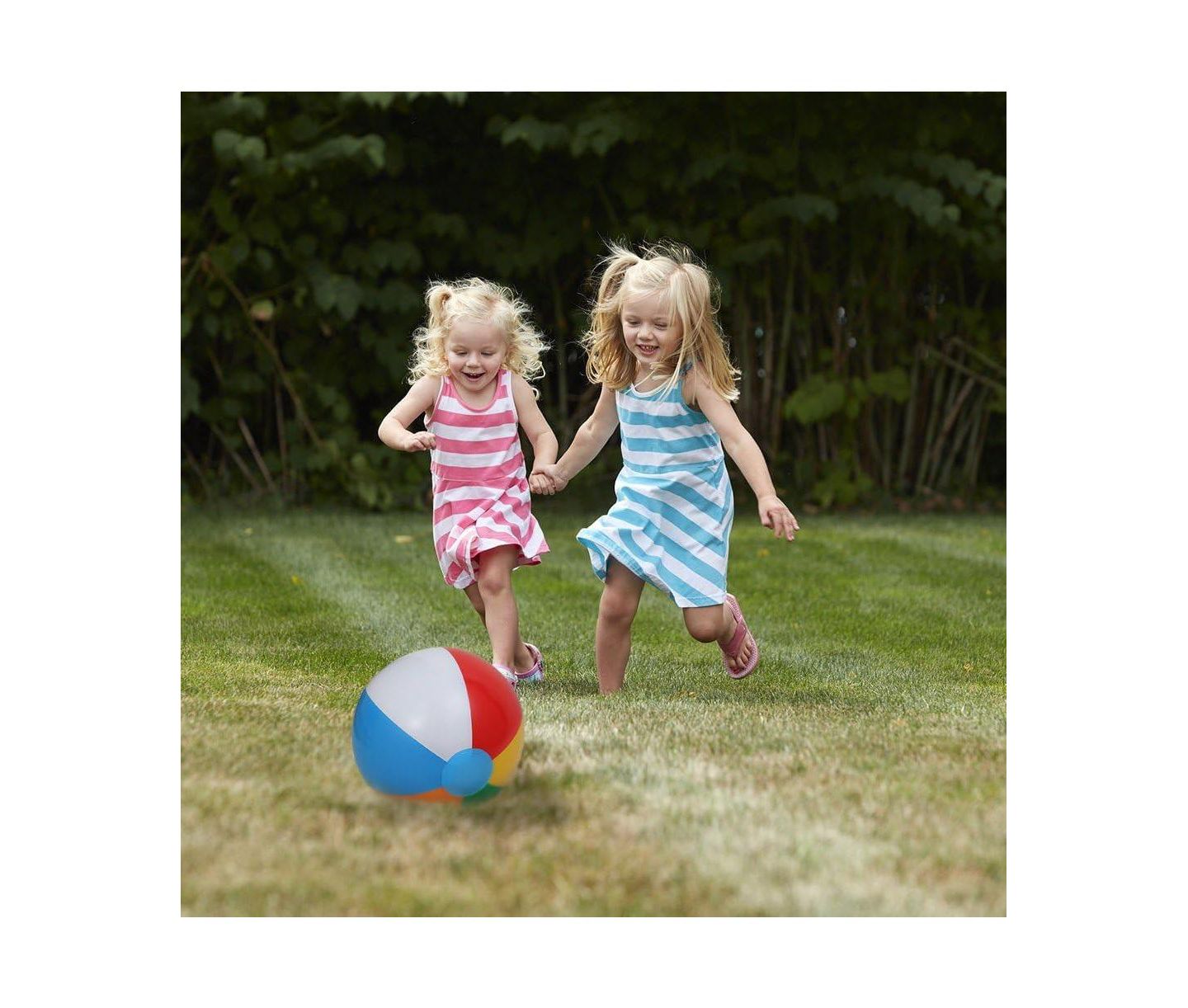 Детские игрушки homfan 18-Pack Inflatable 8" Beach Balls with Heat-Welded Seams, Ages 3+ — фото 3