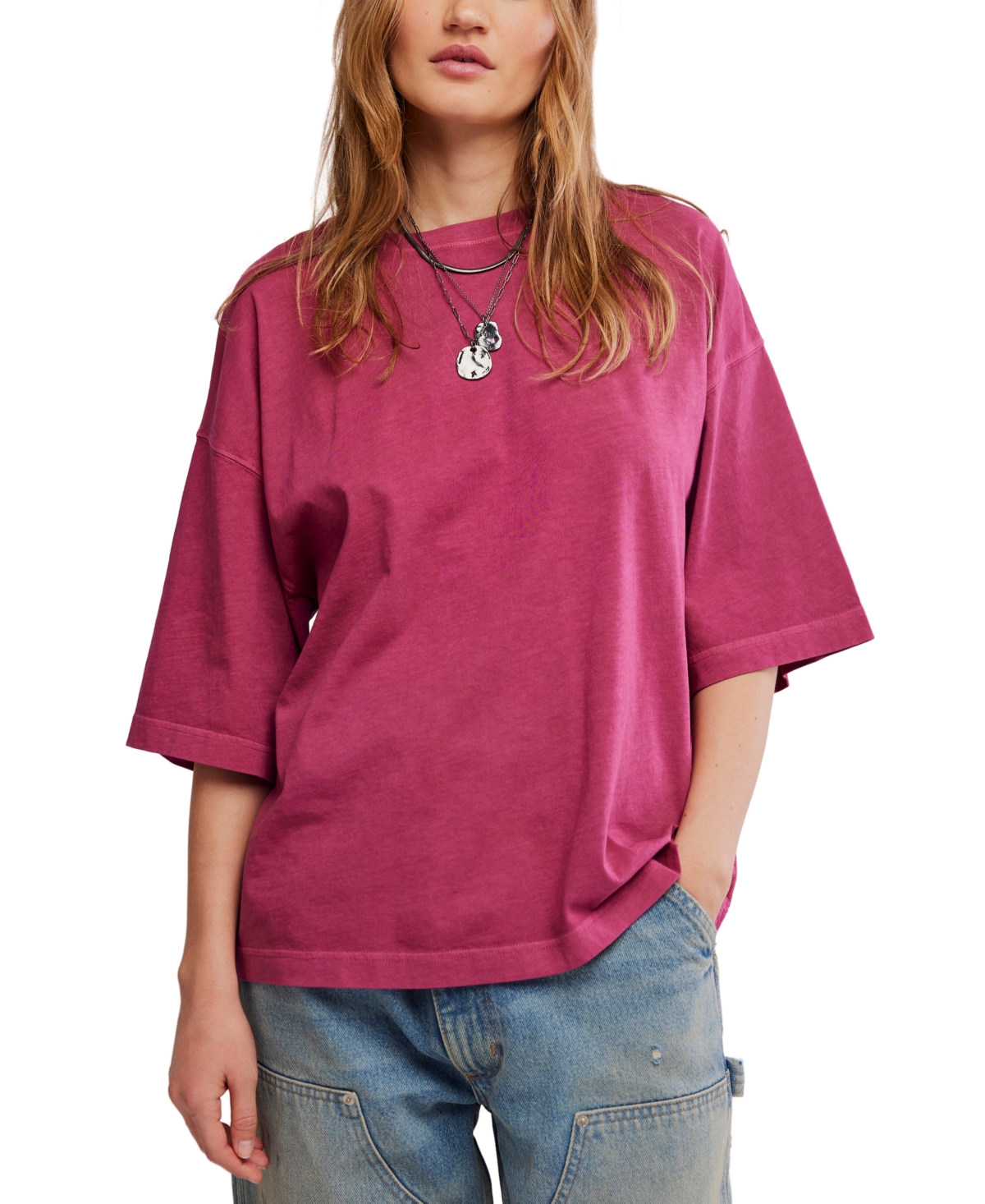 Free People Women's Perfect Oversized Crewneck T-Shirt