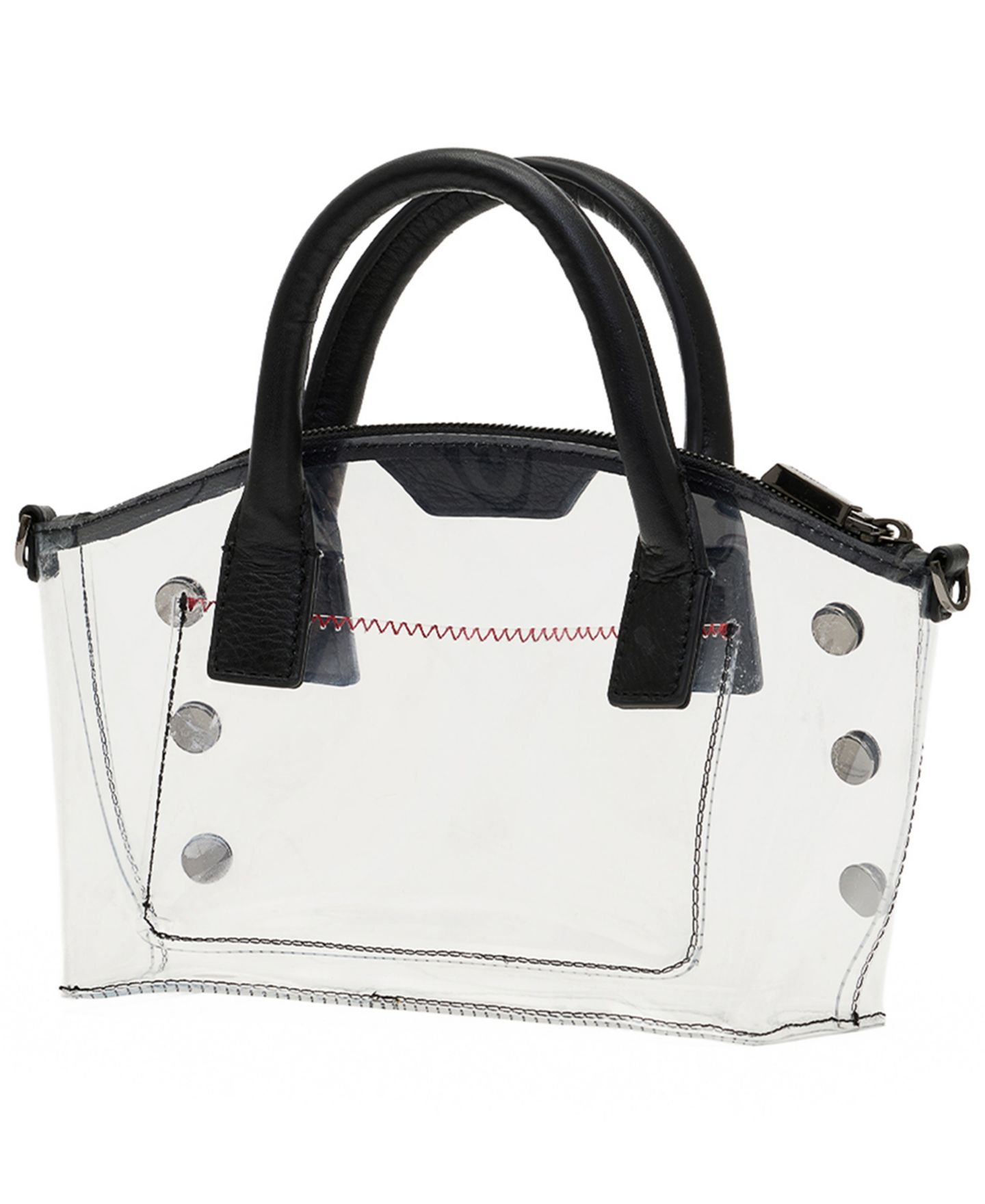 Женская сумка Hammitt Paula Clear Trim Small Crossbody Handbag, цвет: Чёрный / Графитовый — фото 3