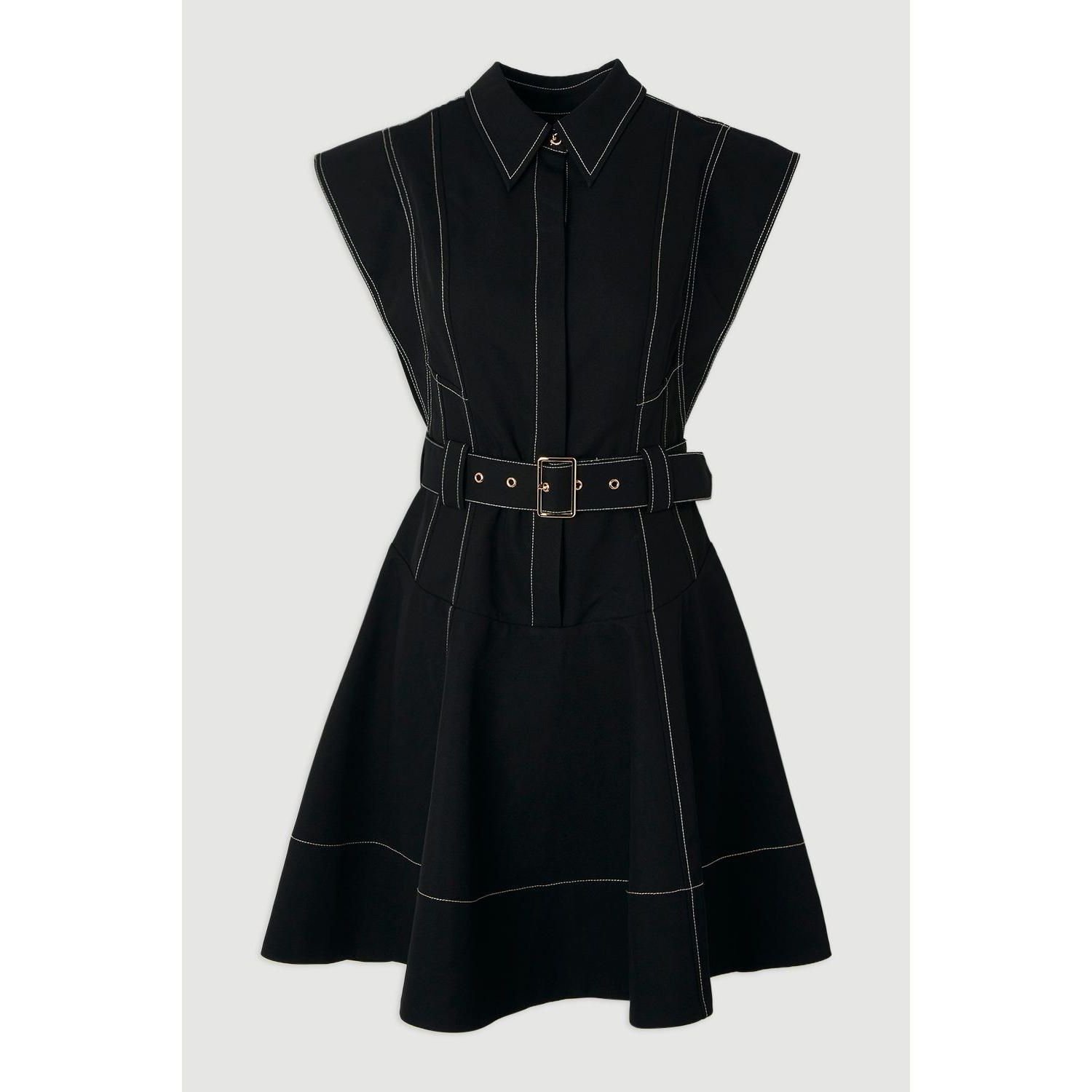 women's High Neck Mini Dress