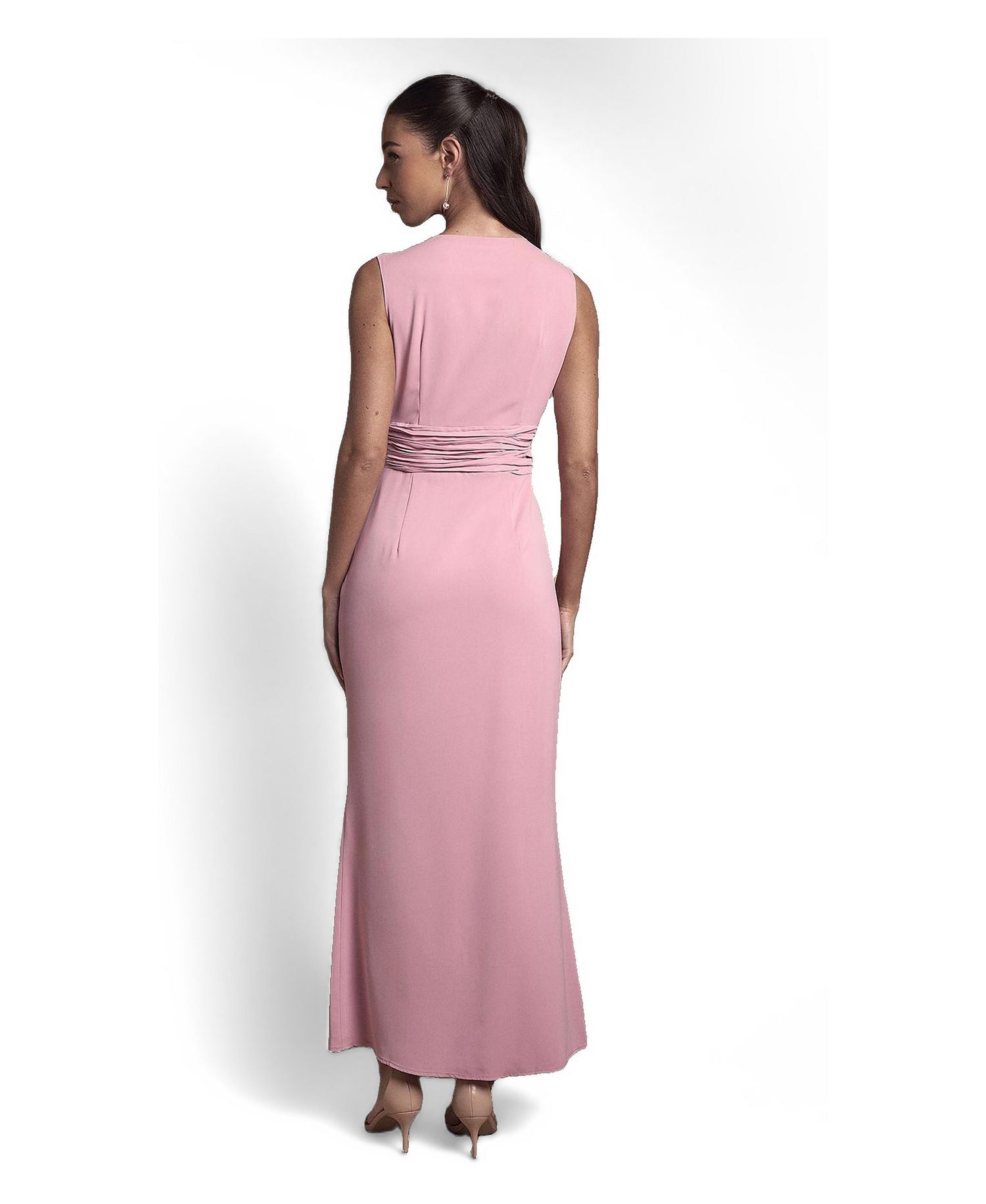 Women's V-Neck Wrap Maxi Dress