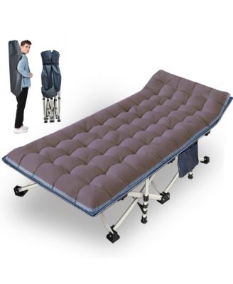 Camping Folding Bed With Mattress Carry Bag