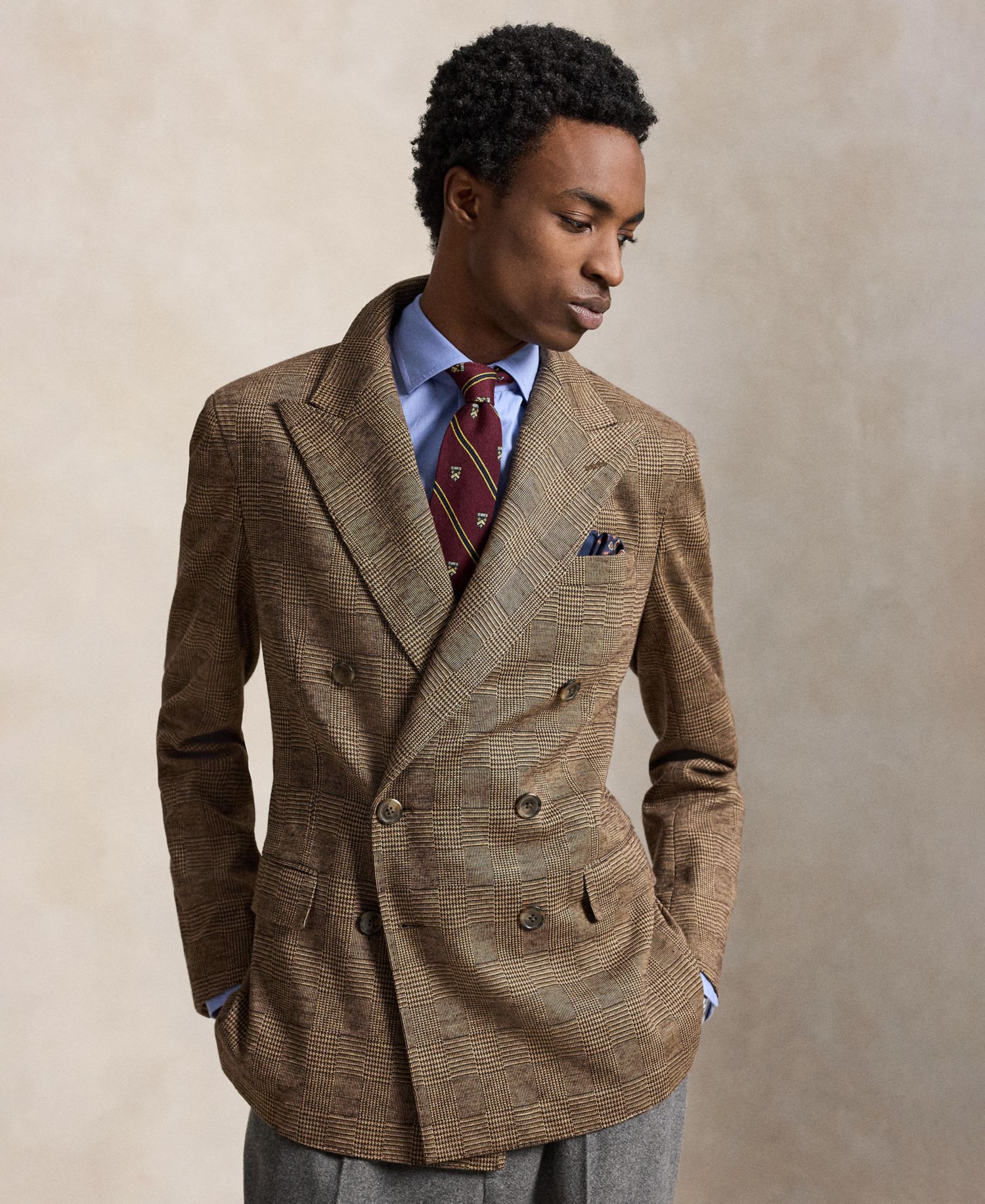 Men's Polo Soft Modern-Fit Knit Sport Coat