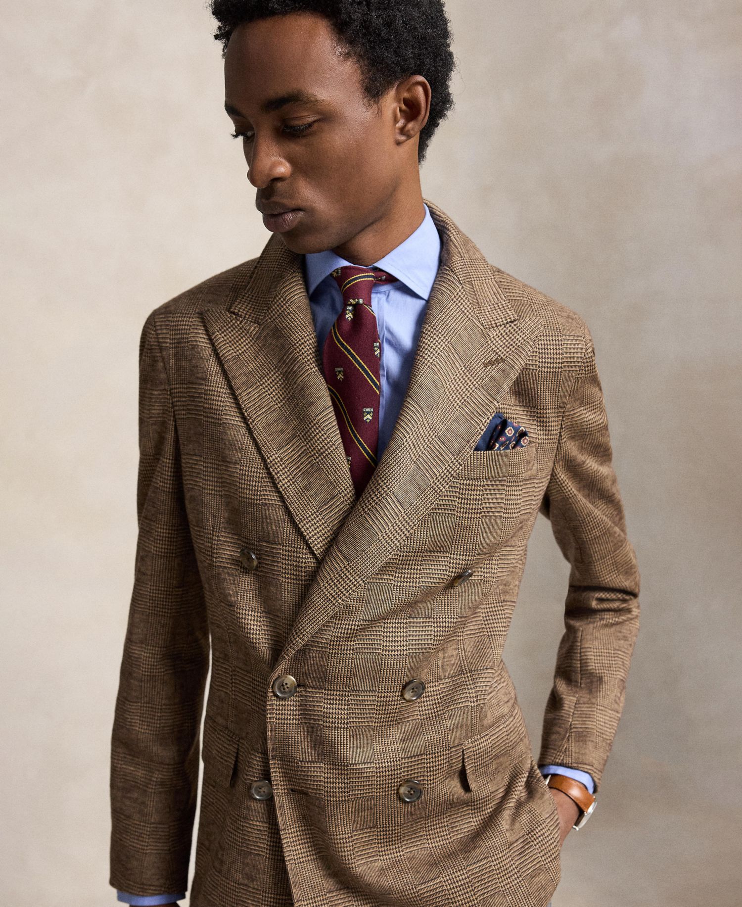 Men's Polo Soft Modern-Fit Knit Sport Coat