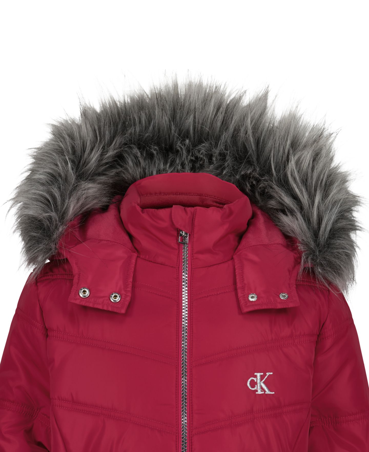 Куртка Calvin Klein Aerial Puffer для девочек, цвет: Чёрный — фото 6
