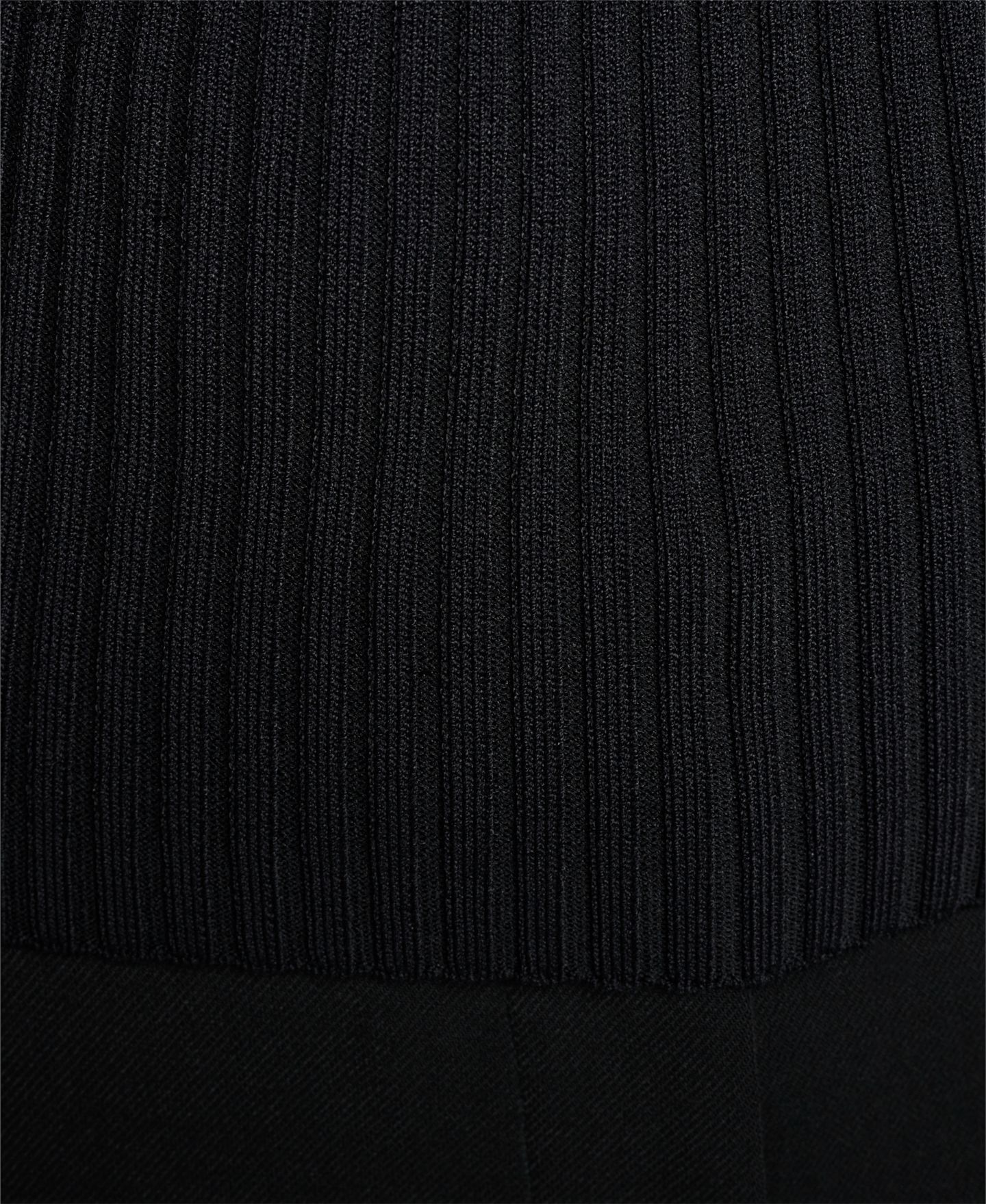 Женский свитер DKNY Collared V-Neck Ribbed Knit, цвет: Чёрный / Travertine — фото 8