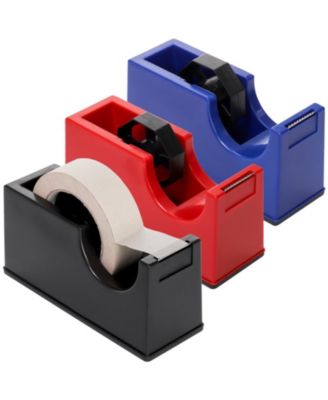 3 Pack Desktop Tape Dispenser Weighted Non Skid Base For Office Home School