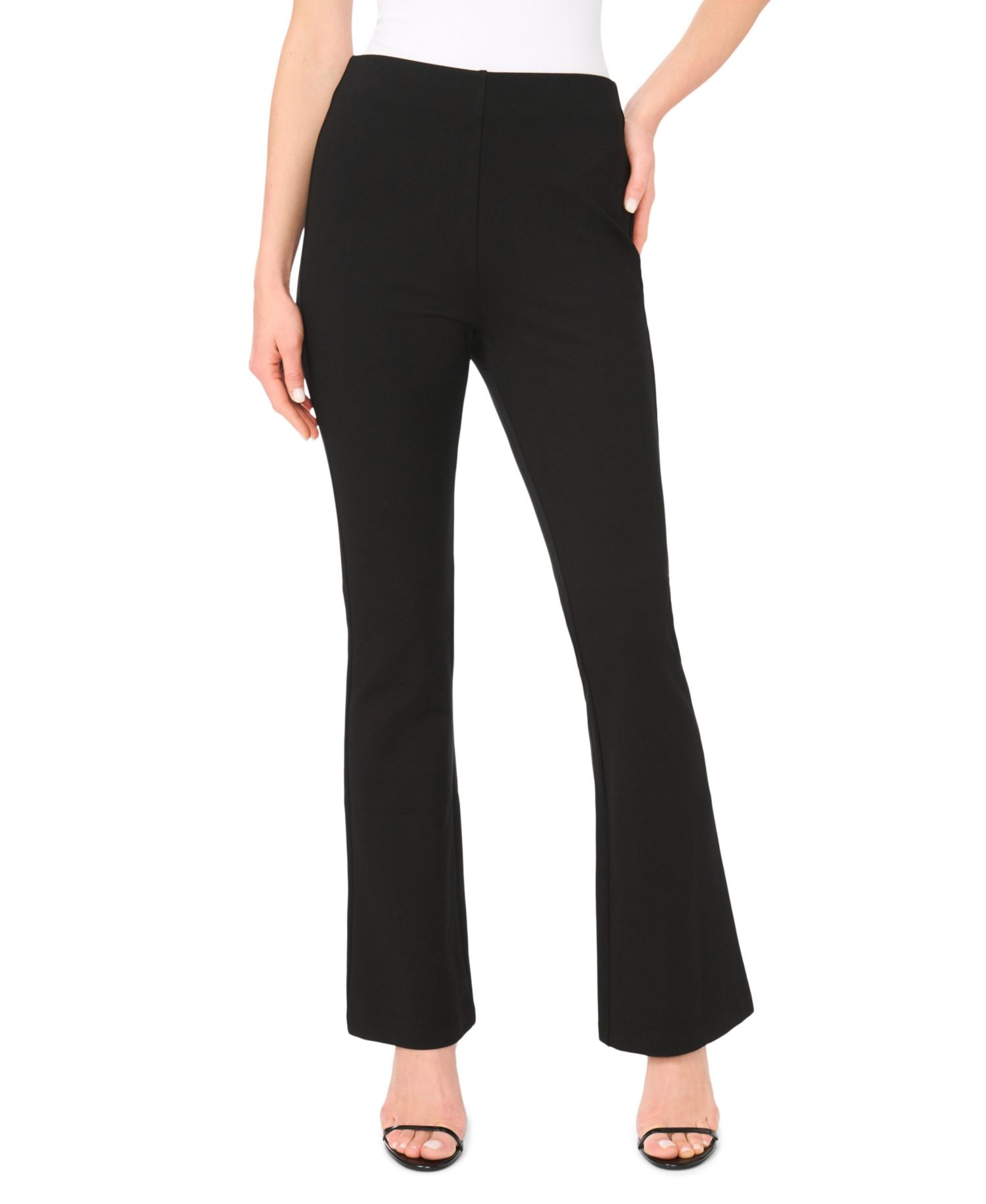 Women's High-Waisted Pull-On Straight-Leg Pants