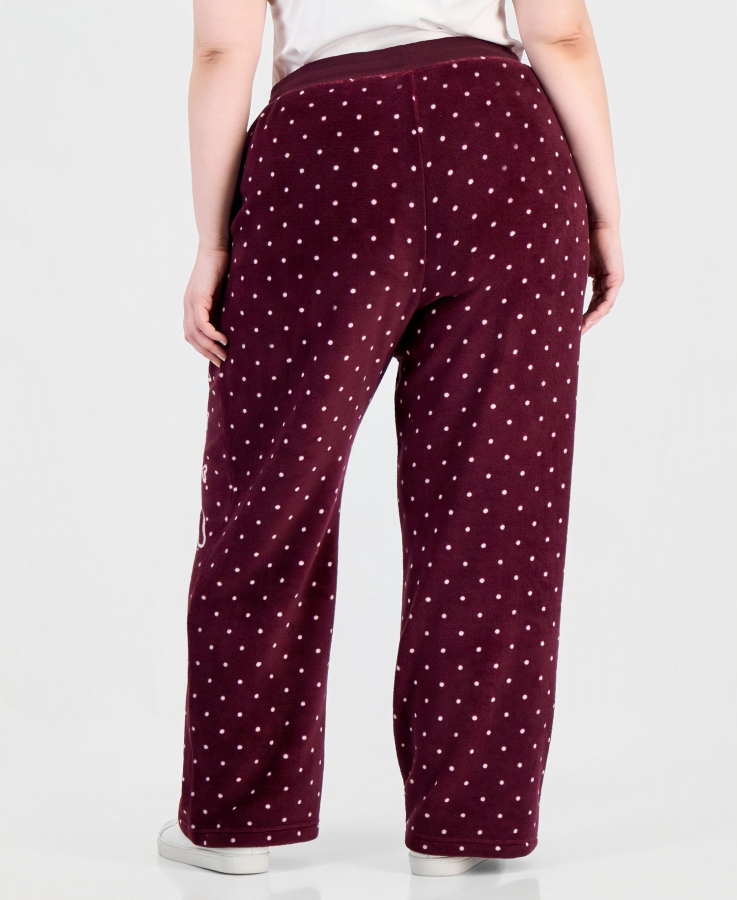 Girls' Plus Size Minnie Mouse Polka-Dot Print Pull-On Pants