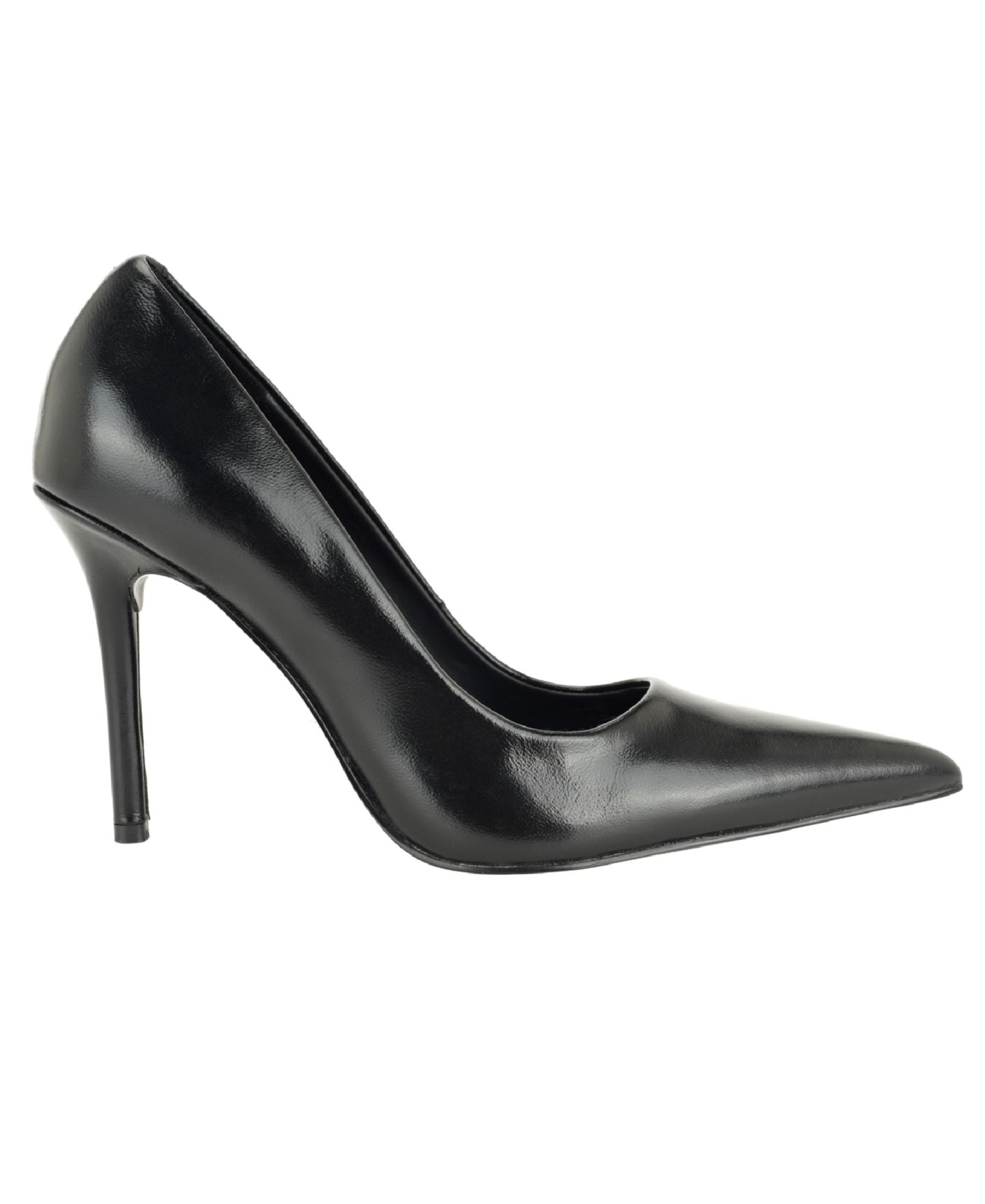 Женские туфли GUESS Naprini Leather Pointed Toe Stiletto Pumps, цвет: Чёрный кожаный — фото 2