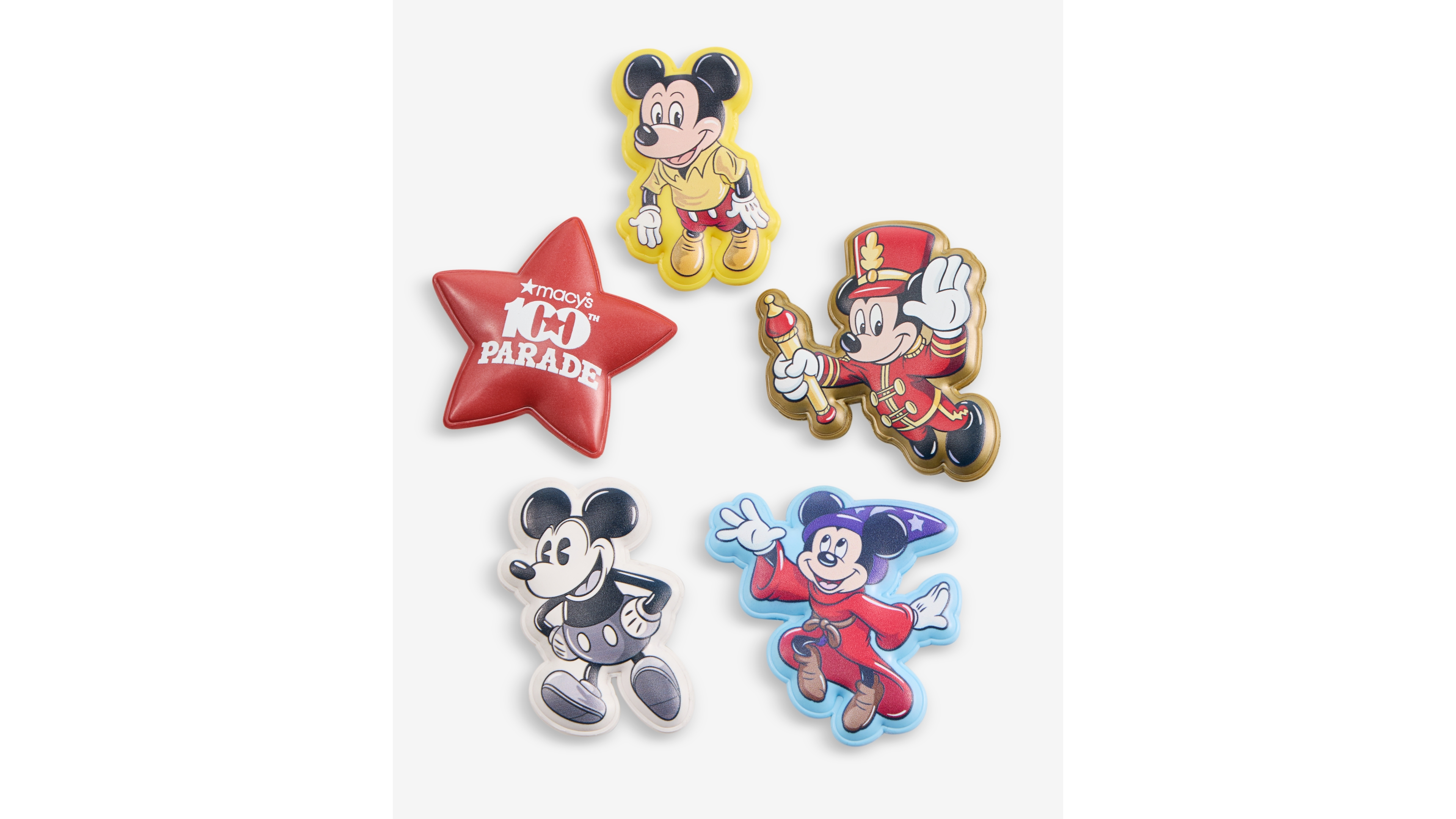 Crocs Disney | Macy's Mickey Parade Balloons Through The Years Jibbitz Charms, 5-Piece Set, Macy's Exclusive