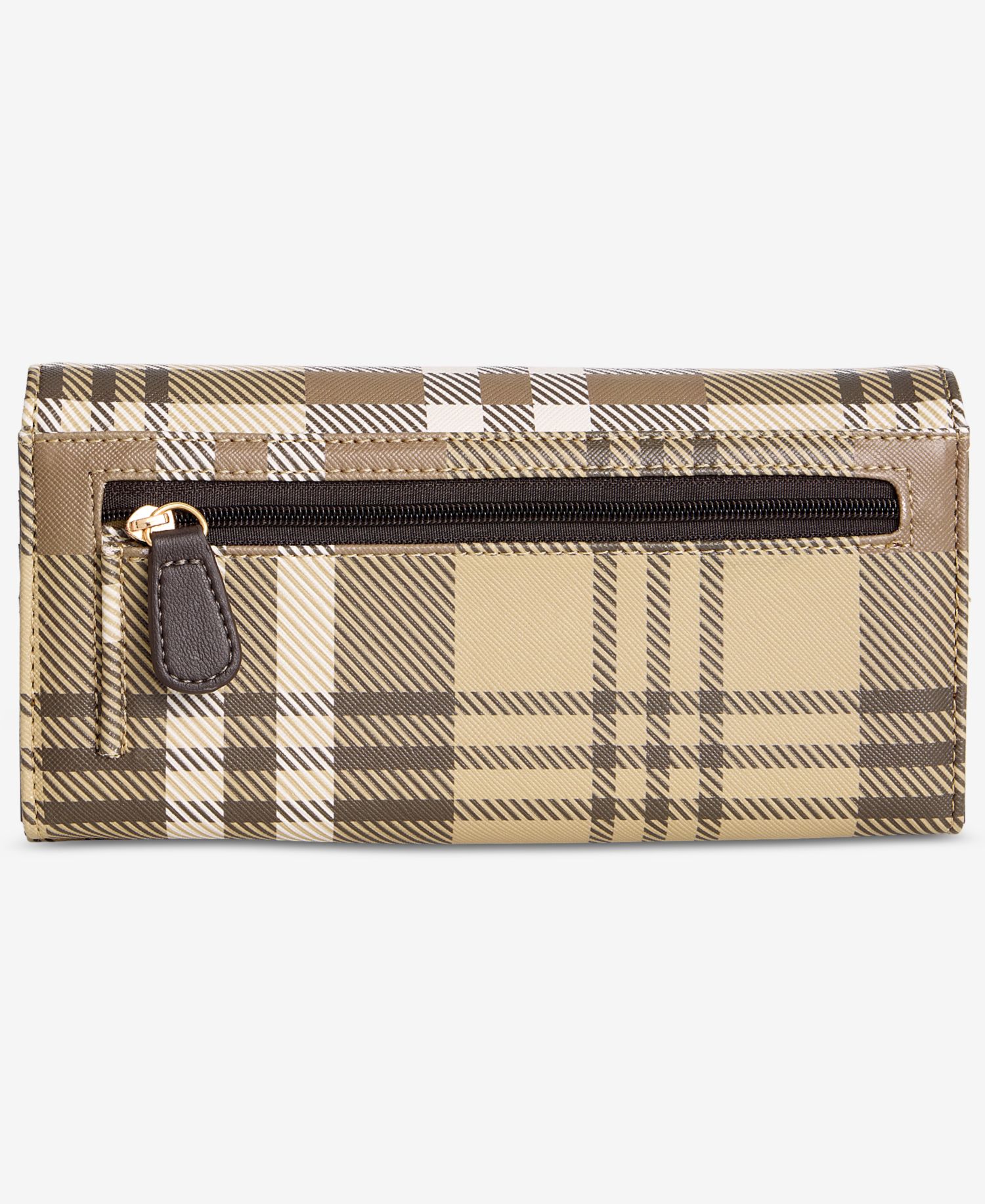 Fall Plaid Framed Receipt Manager Wallet