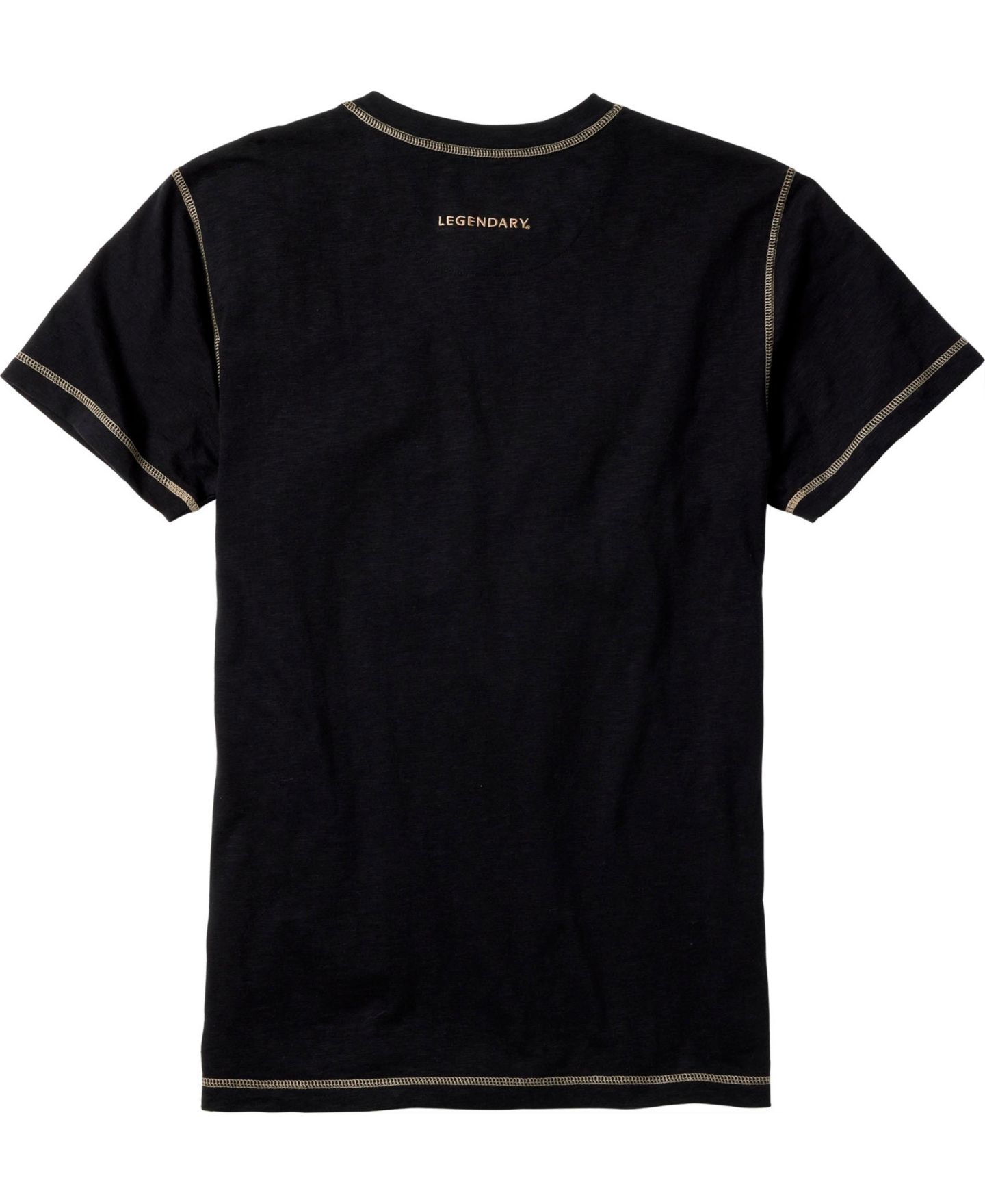 Мужская рубашка Legendary Whitetails Maverick Slub Henley Short Sleeve, цвет: Чёрный — фото 4