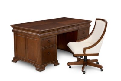 Nelman 2-Piece Executive Home office Set (Desk and Desk Chair)
