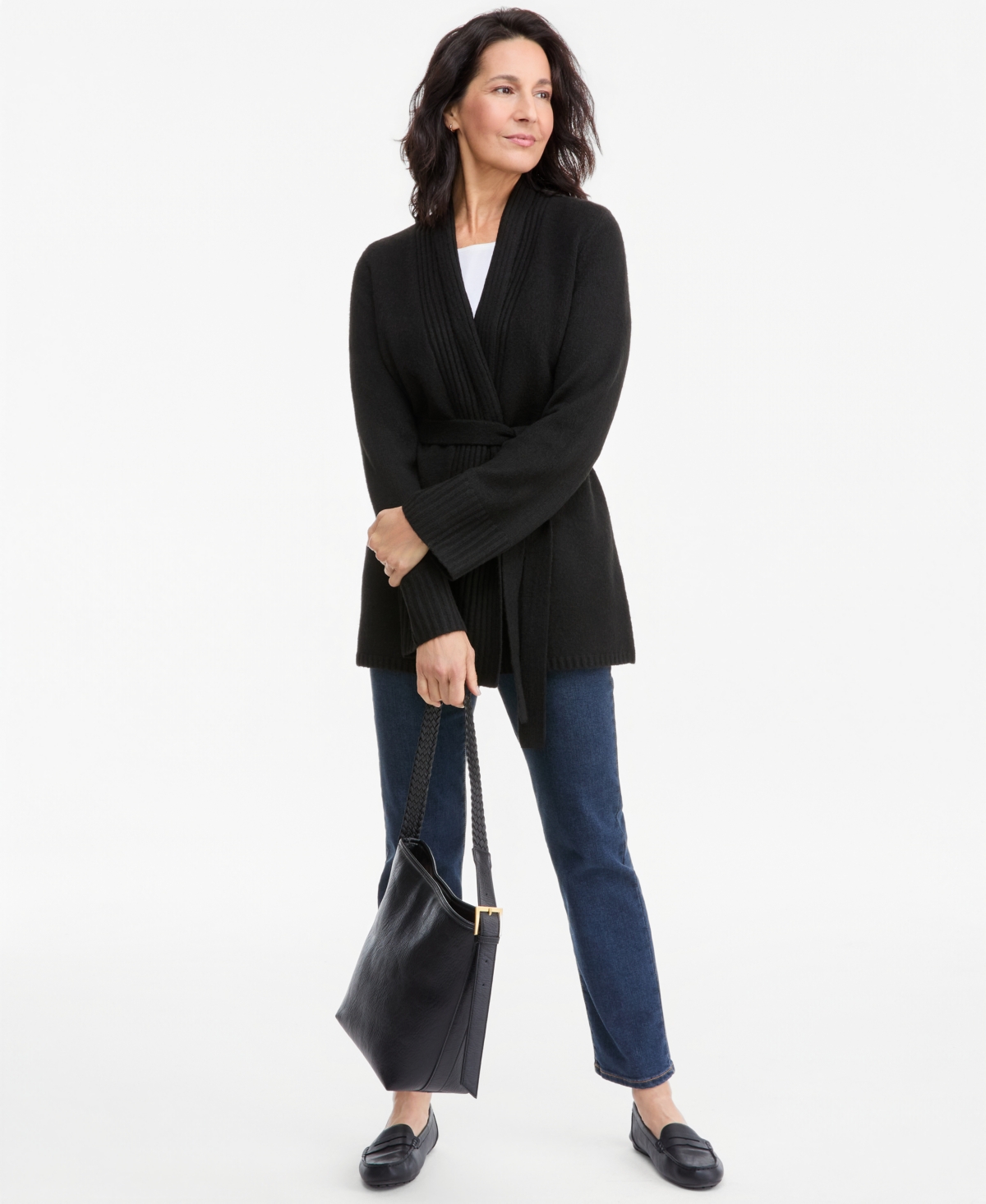 Style & Co Women's Luxsoft Wrap Front Cardigan, Macy's Exclusive