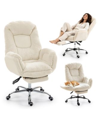  Office Chair, Flip Armrests for Pets and Cross Legged Sitting,Executive Ergonomic Computer Gaming Chair with Foot Rest
