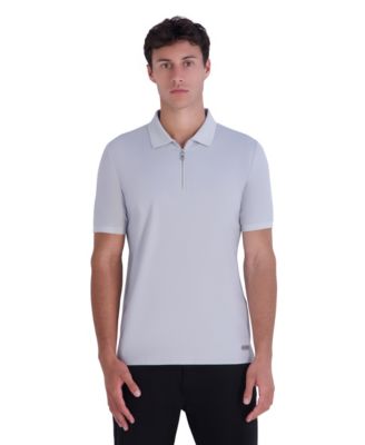  Men's Quarter-Zip Precision Ponte Polo Shirt