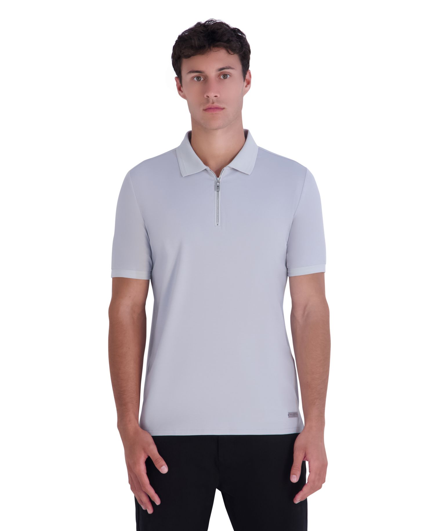 Men's Quarter-Zip Precision Ponte Polo Shirt