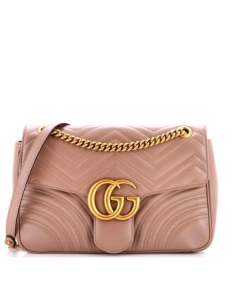 Medium GG Marmont Flap Bag Matelasse Leather