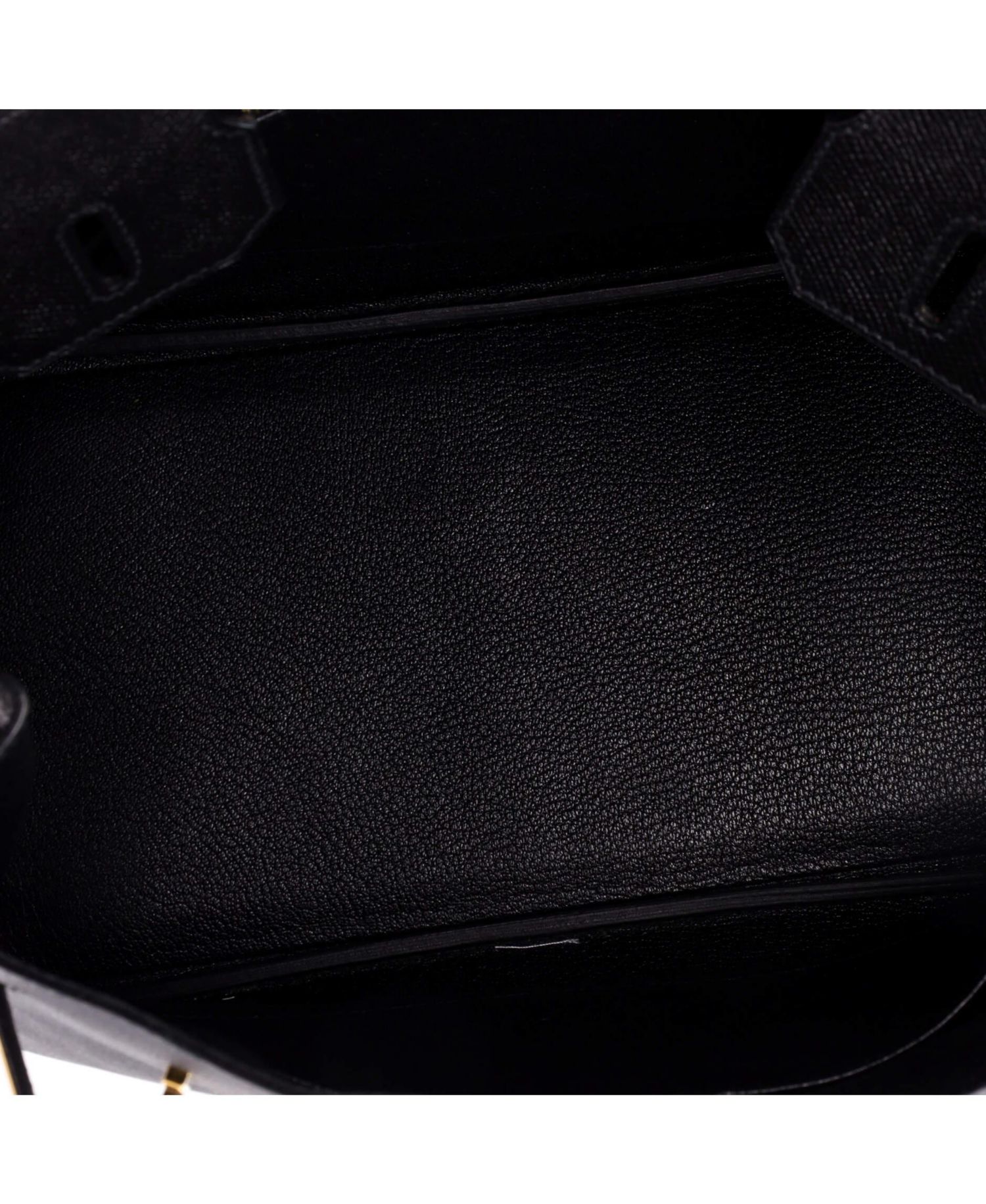 Pre-Owned Hermes Birkin 30 Handbag Black Epsom with Gold Hardware