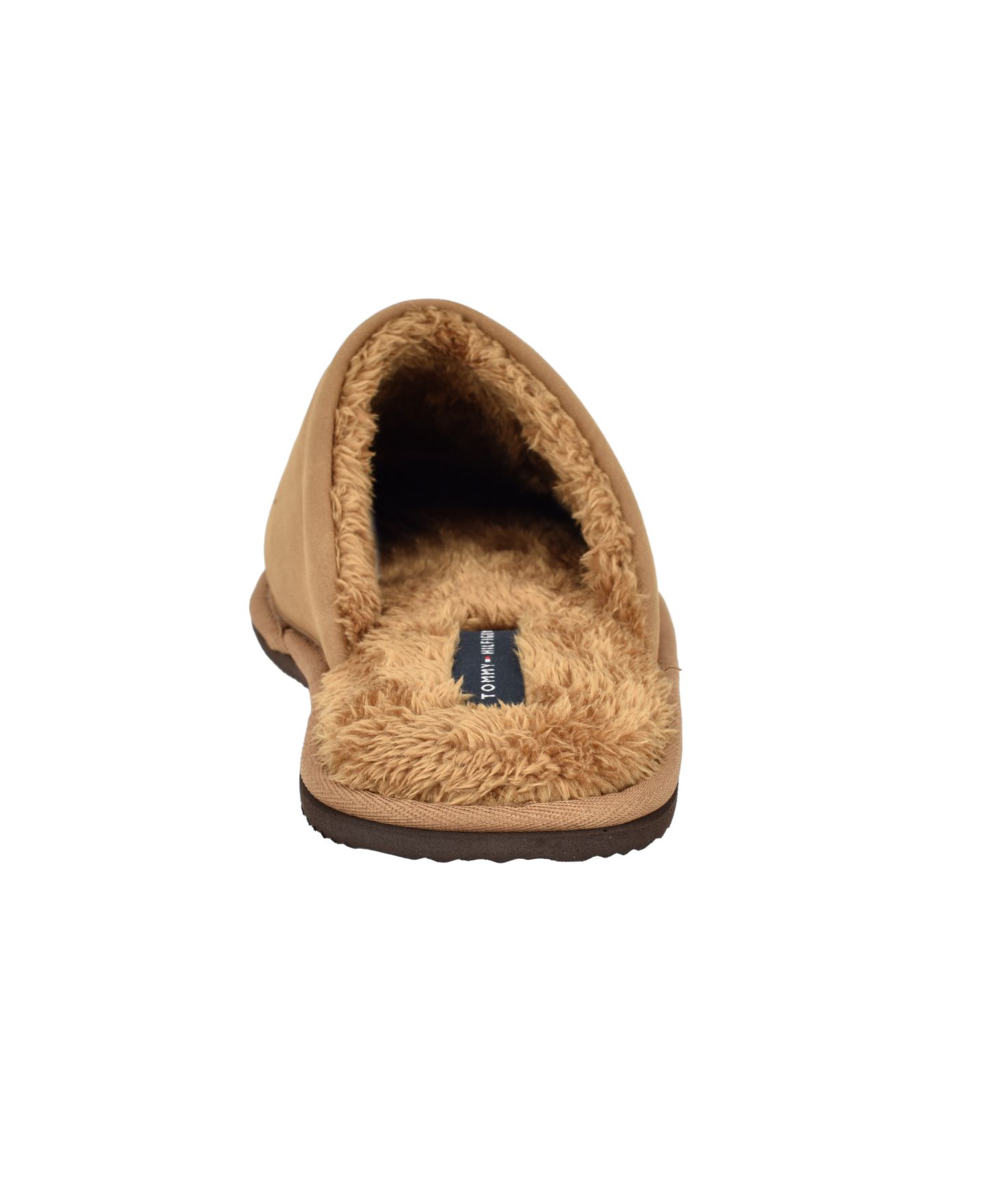 Мужские тапочки Tommy Hilfiger Roma Open-Back Round-Toe Slippers, цвет: Средний коричневый — фото 3