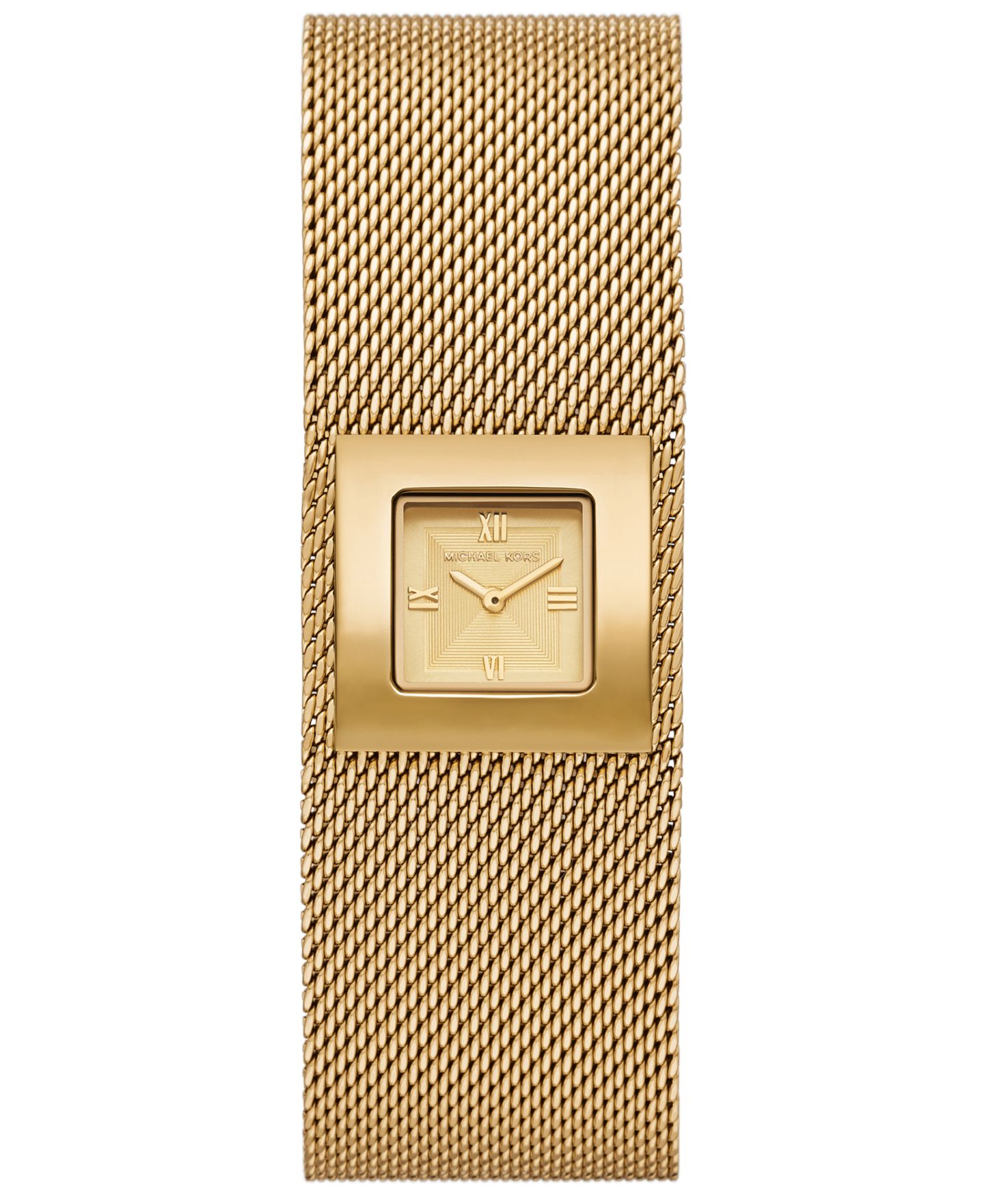 Женские часы Michael Kors Georgie Two-Hand Gold-Tone Stainless Steel Watch 22mm — фото 1