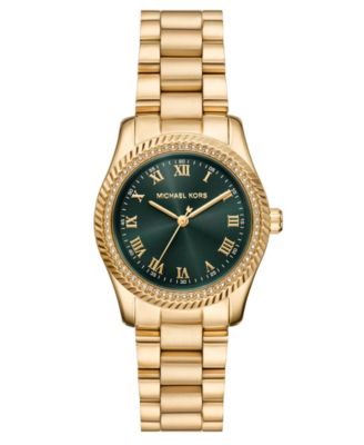 MICHAEL Women's Lexington Three-Hand Gold-Tone Stainless Steel Watch 33mm