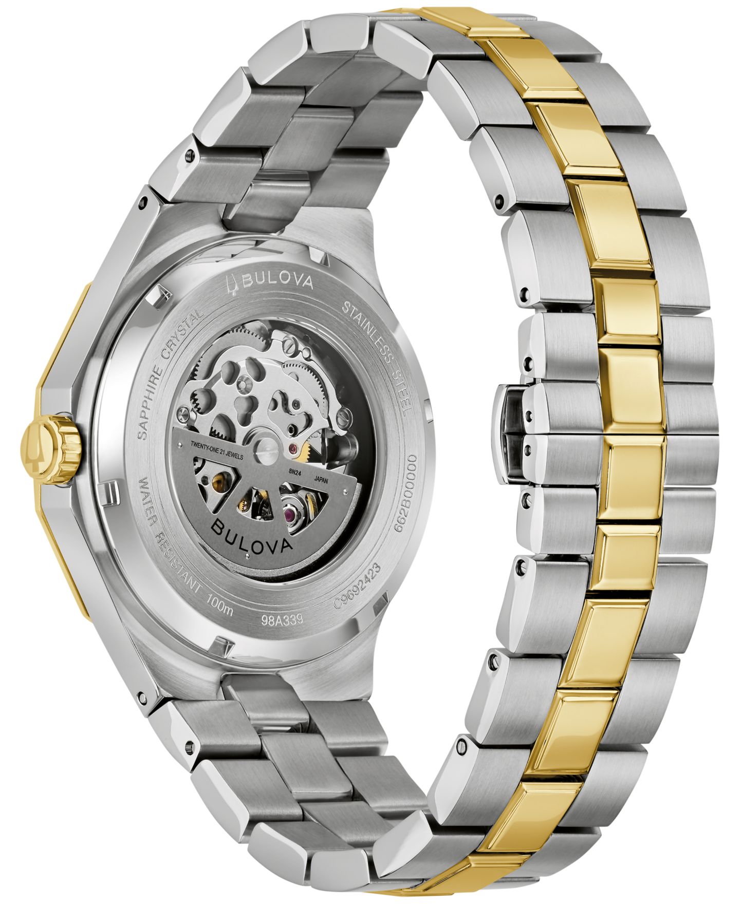 Мужские часы Bulova Automatic Prestige Two-Tone Stainless Steel Bracelet Watch 42mm — фото 3